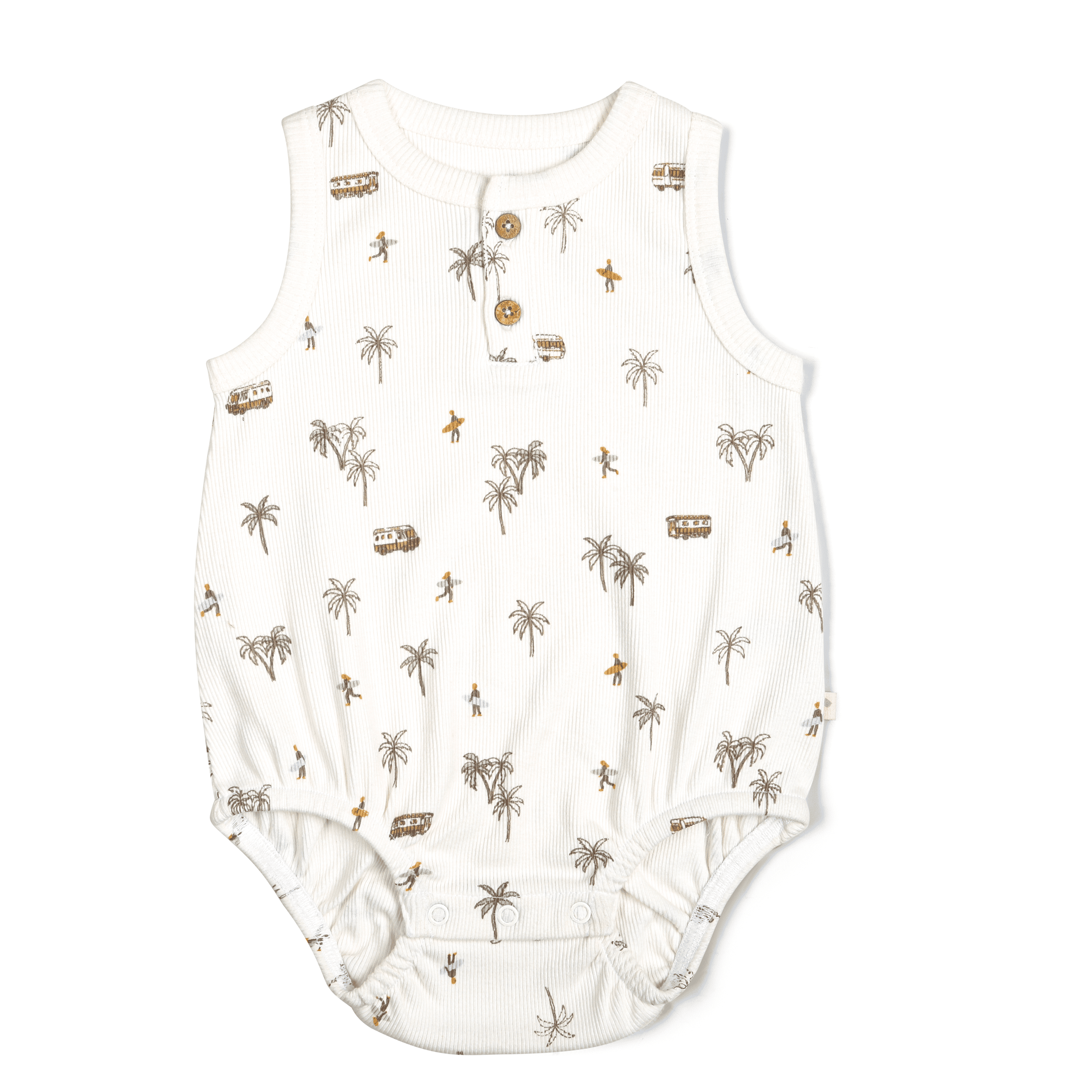 Organic Baby Bubble Onesie - Malibu Makemake Organics   