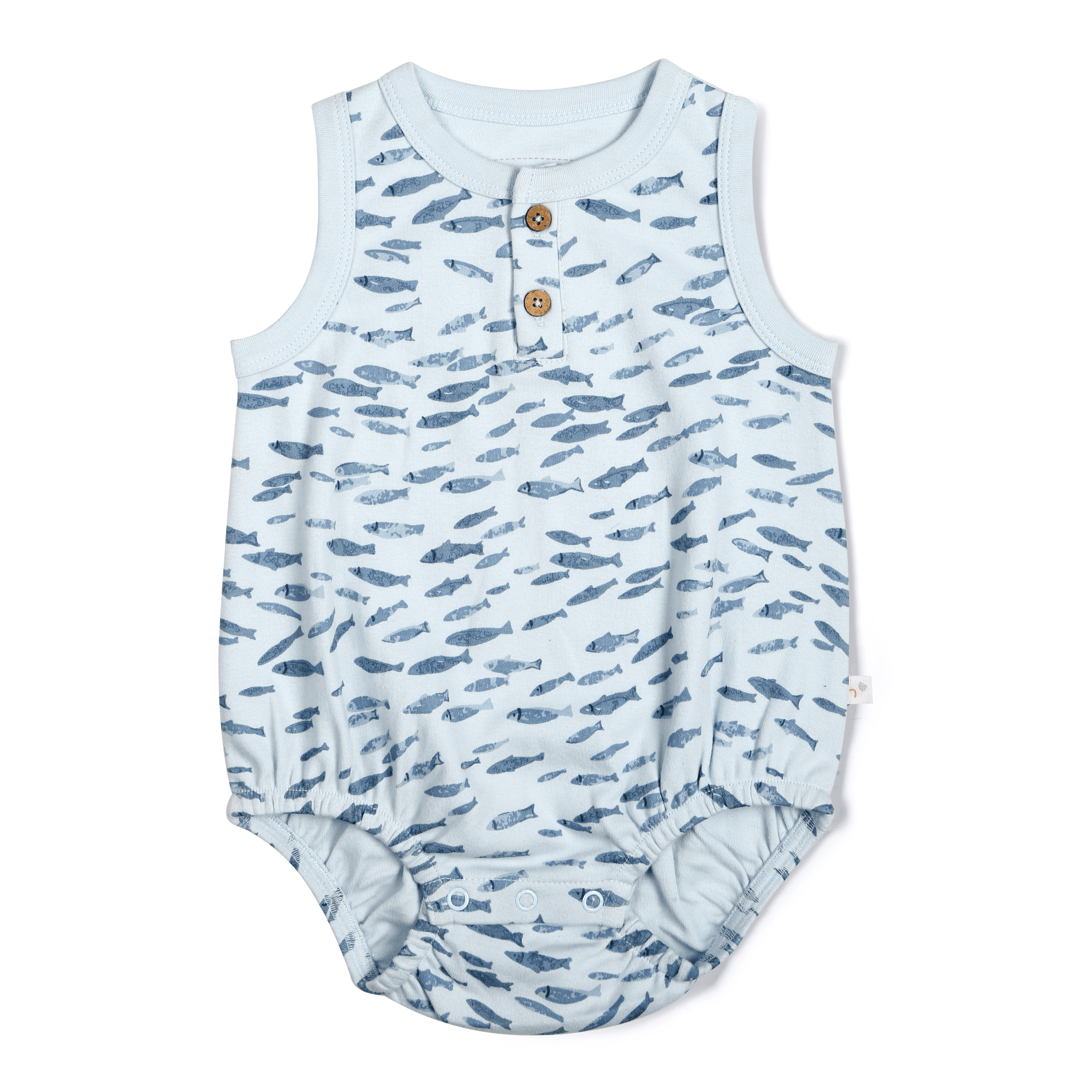 Organic Baby Bubble Onesie - Minnow Makemake Organics   