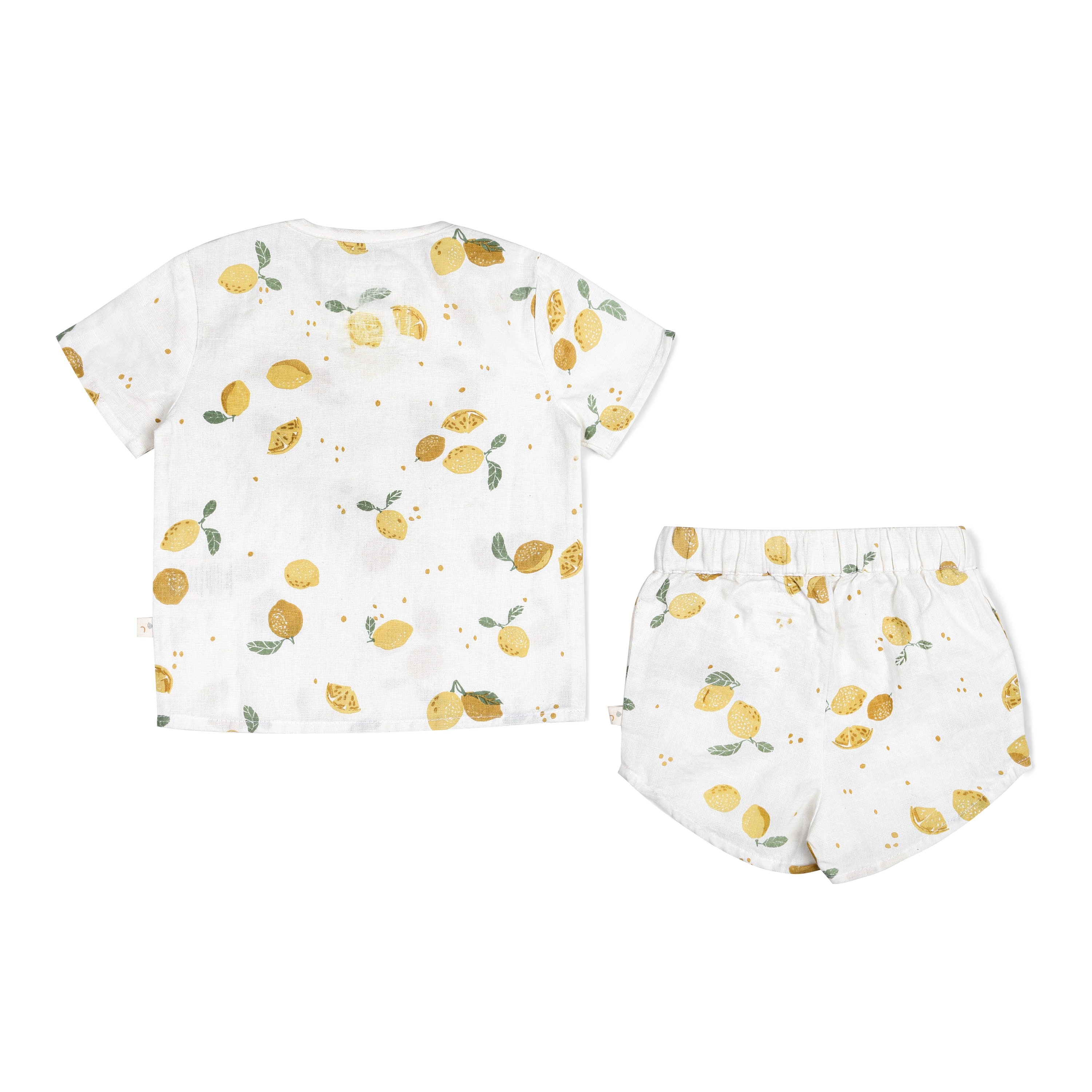 Organic Boys Top and Shorts 2 Piece Set - Citron Makemake Organics   