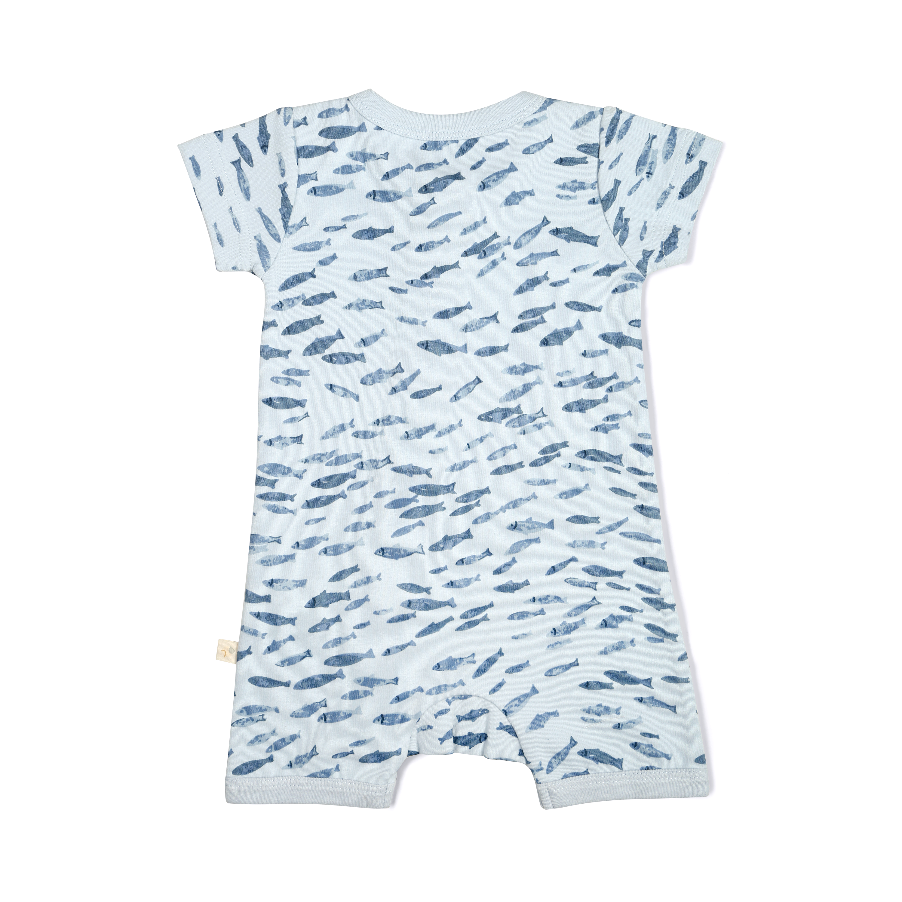 Organic Baby Short Zip Romper - Minnow Makemake Organics   