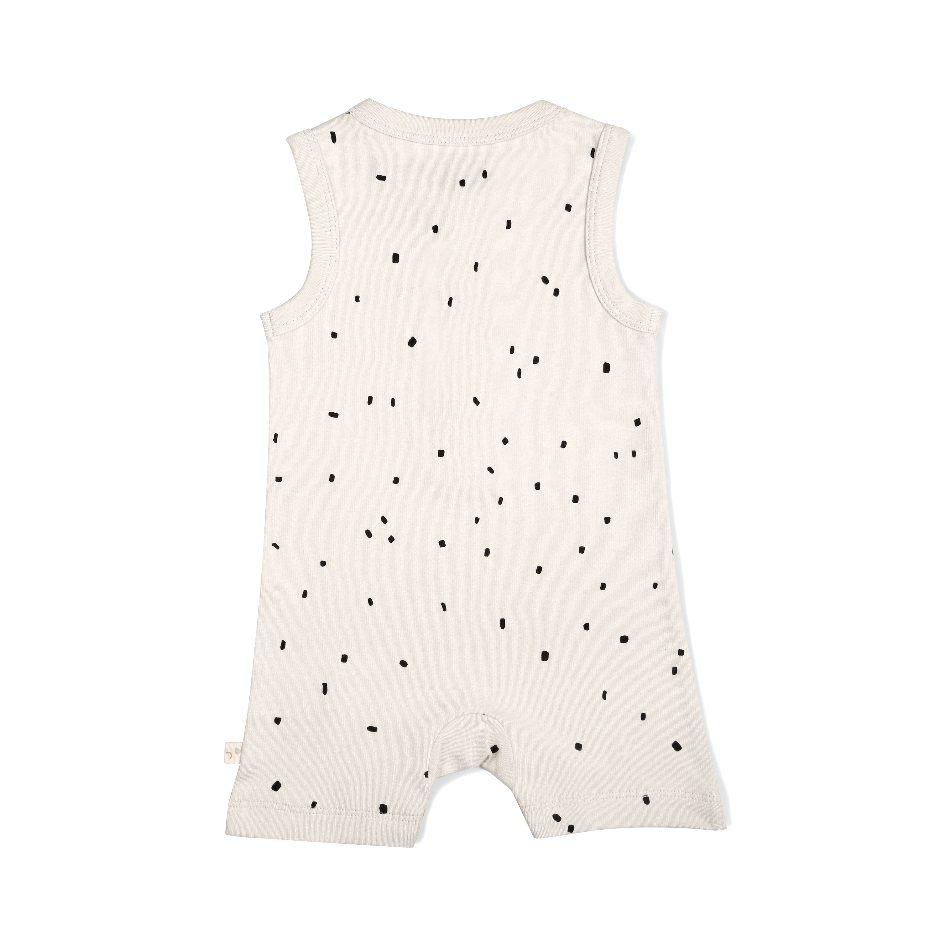 Organic Baby Short Romper - Pixie Dots Makemake Organics   