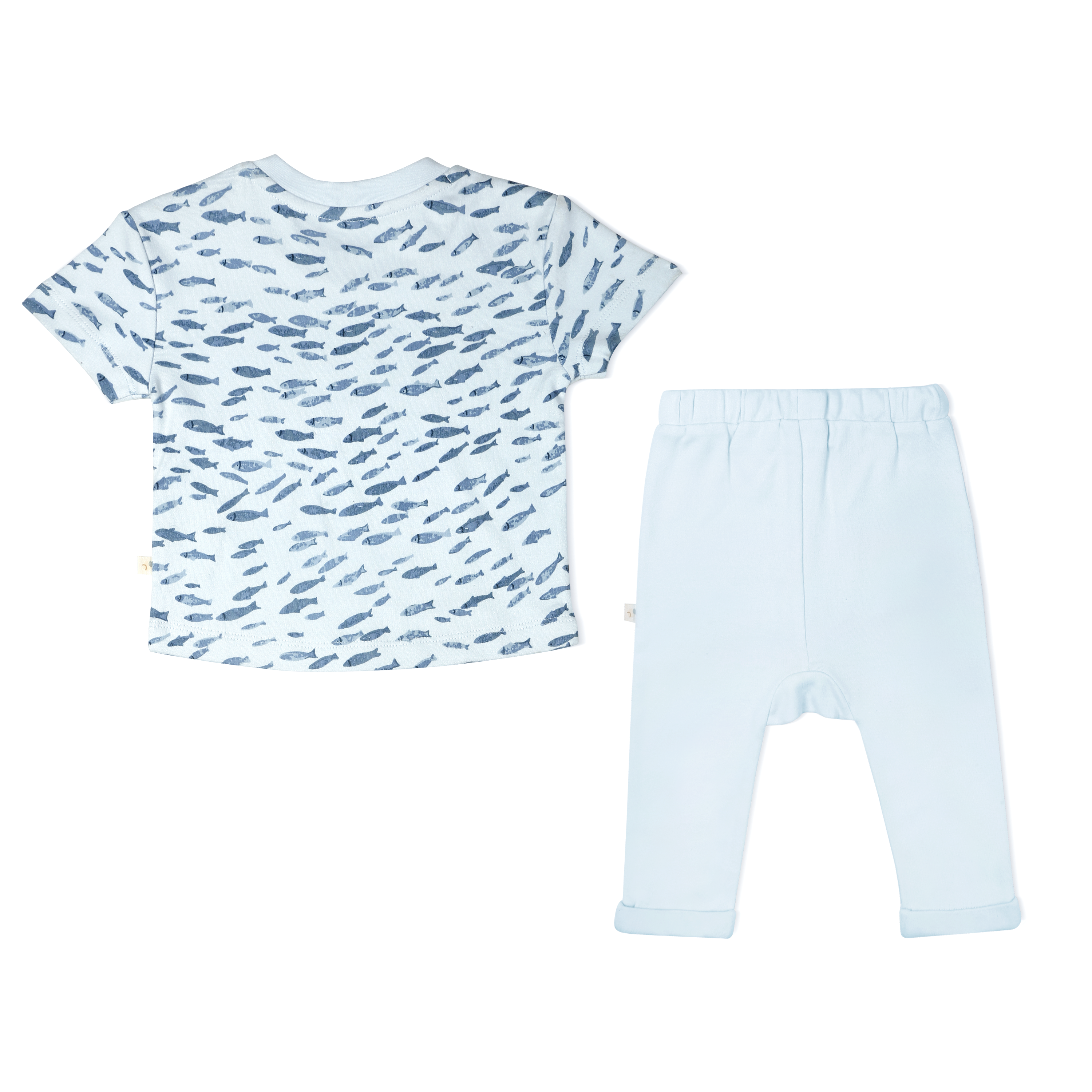 Organic Baby Toddler Tee & Pants Set - Minnow Makemake Organics   