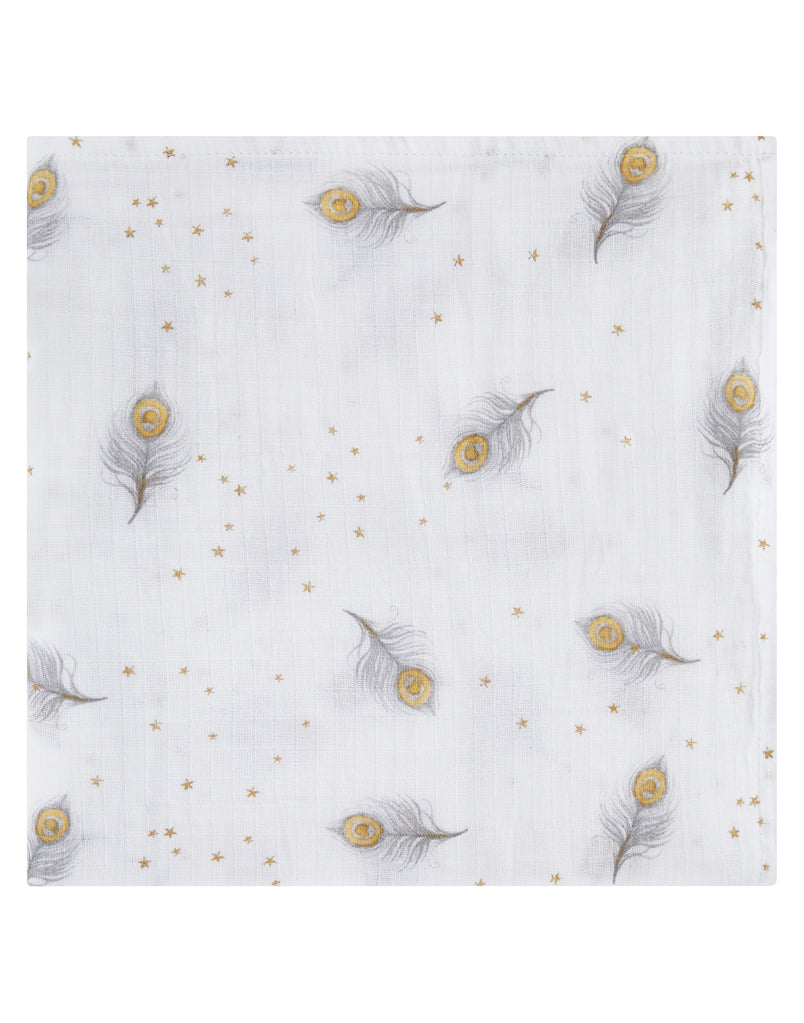 Organic Swaddle - Magical Feathers Malabar Baby   