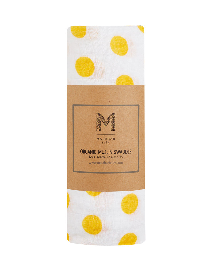 Organic Swaddle - Saffron Malabar Baby   