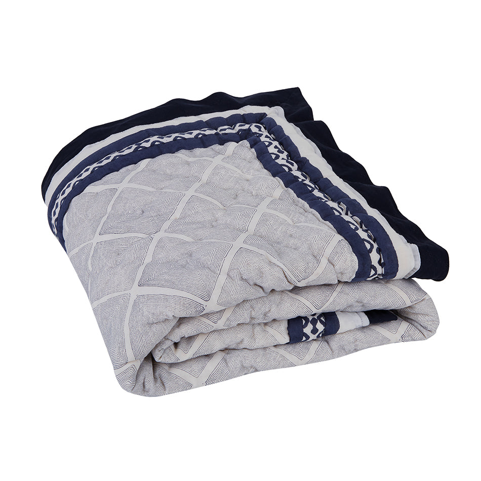 Cairo Blue Cotton Quilt Malabar Baby   