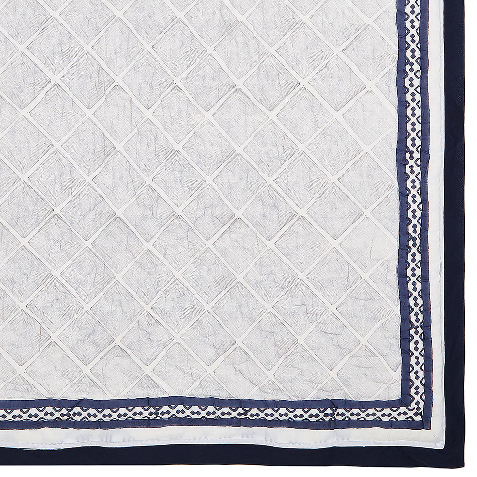 Cairo Blue Cotton Quilt Malabar Baby   