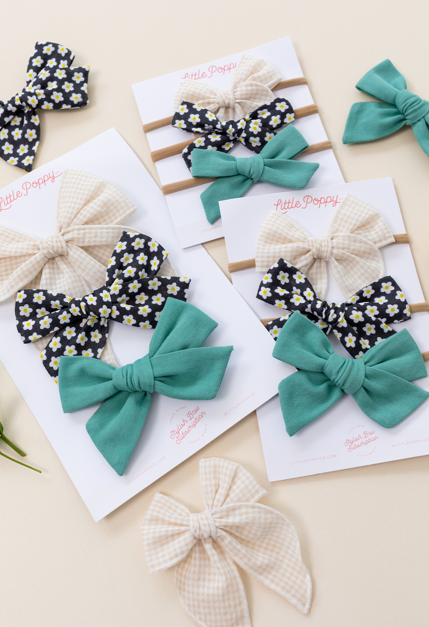 The Kayla Headband Bow Set Little Poppy Co.   