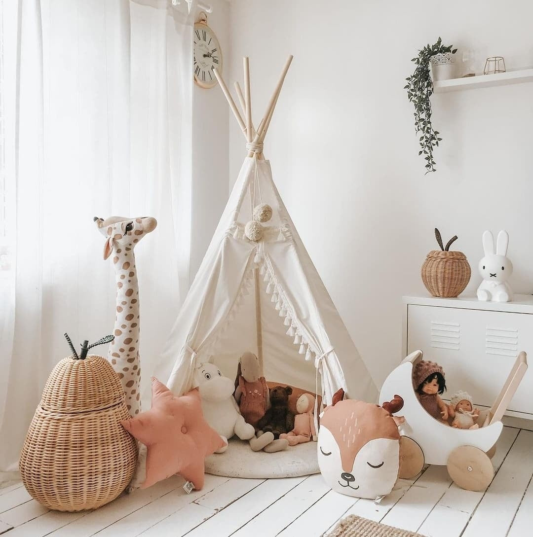 MINICAMP Boho Kids Teepee With Tassels minicamp   