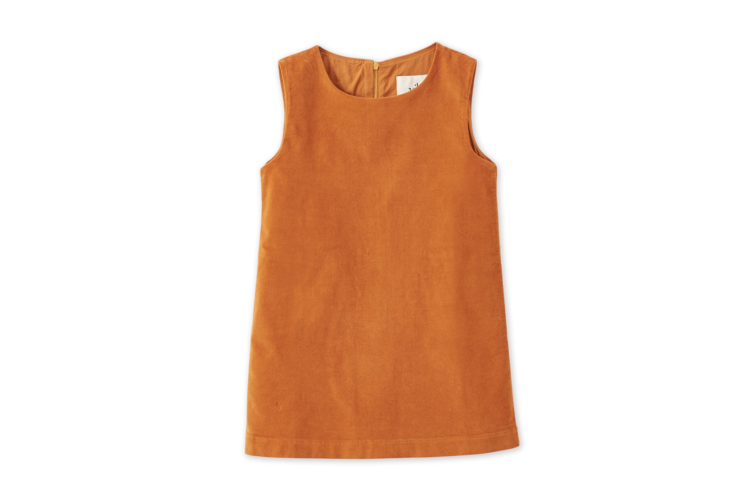 Organic Cotton Velvet Dress Vild House of Little 0-6M Raw Sienna 