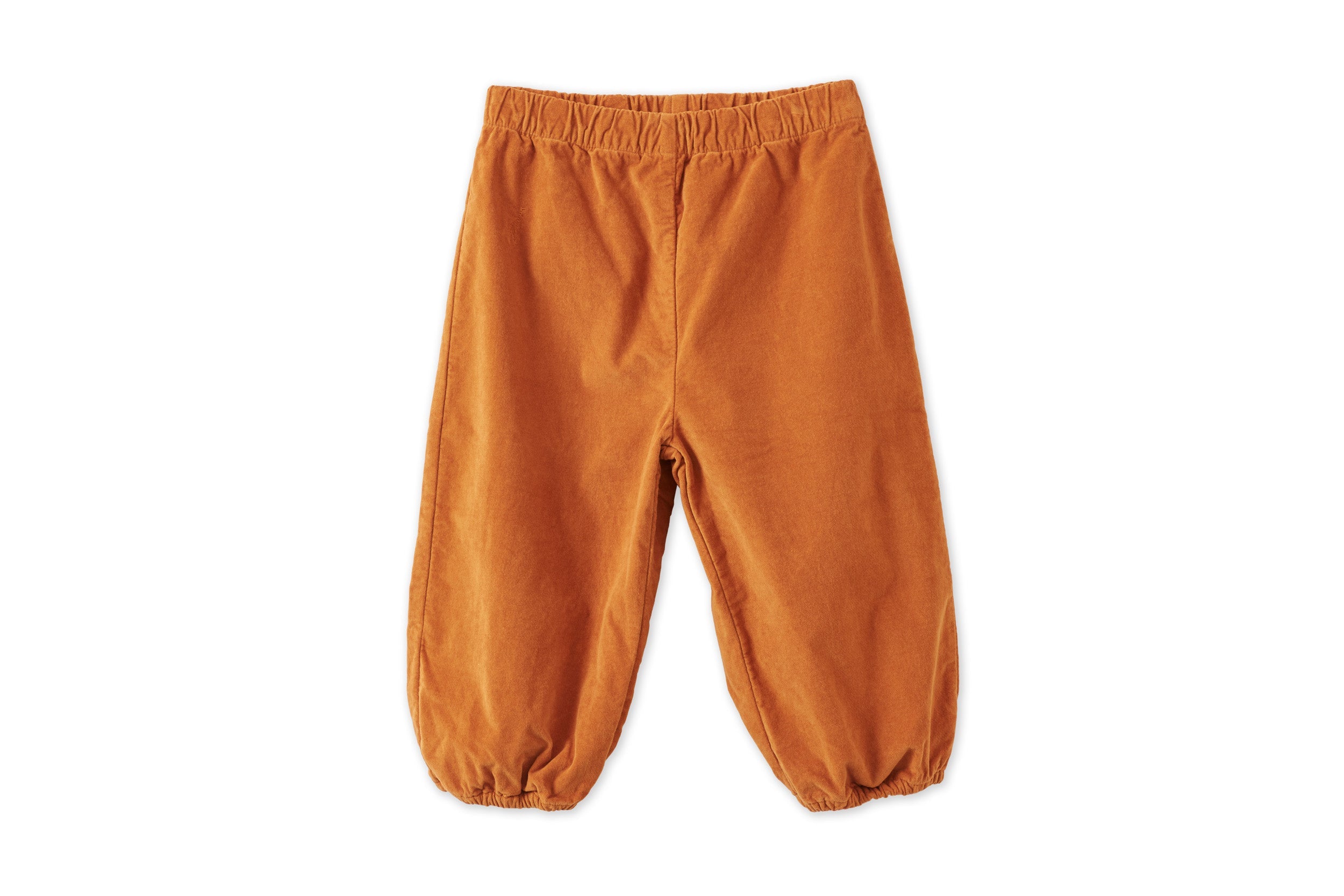 Organic Cotton Velvet Trousers Vild House of Little 0-6M Raw Sienna 