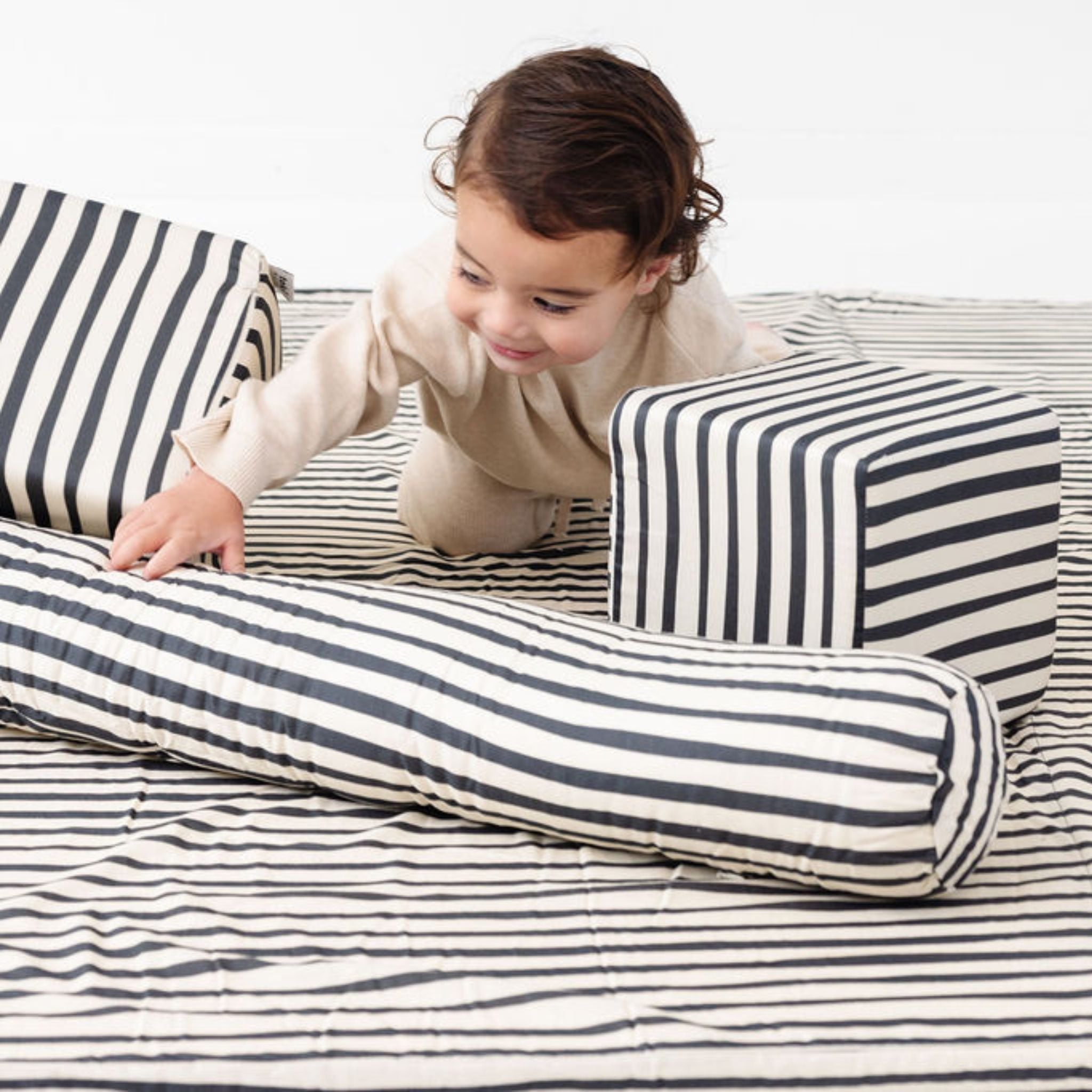 Bold Stripe Support Pillow Toki Mats   