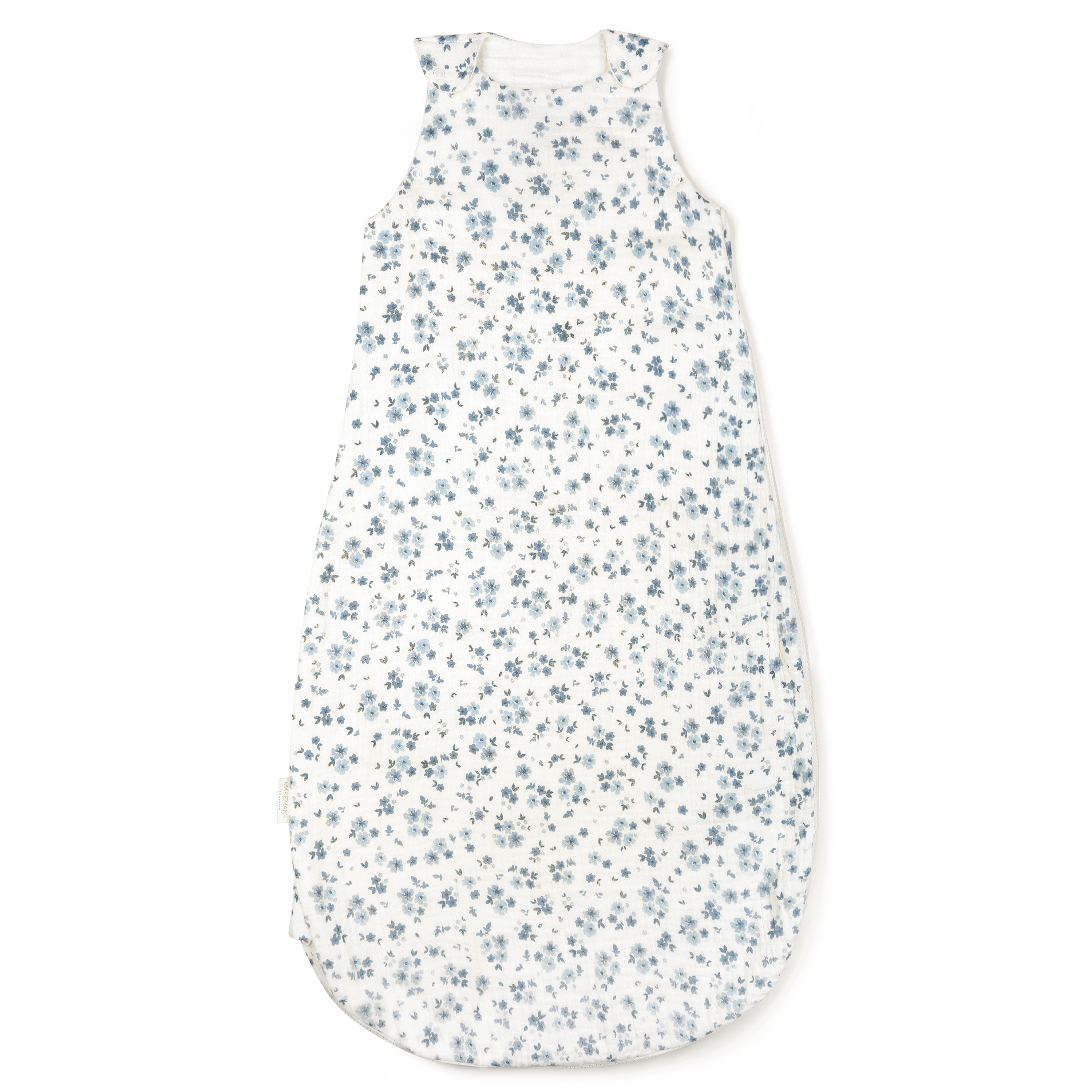 Organic Baby Sleep Sack Muslin - Periwinkle Makemake Organics   