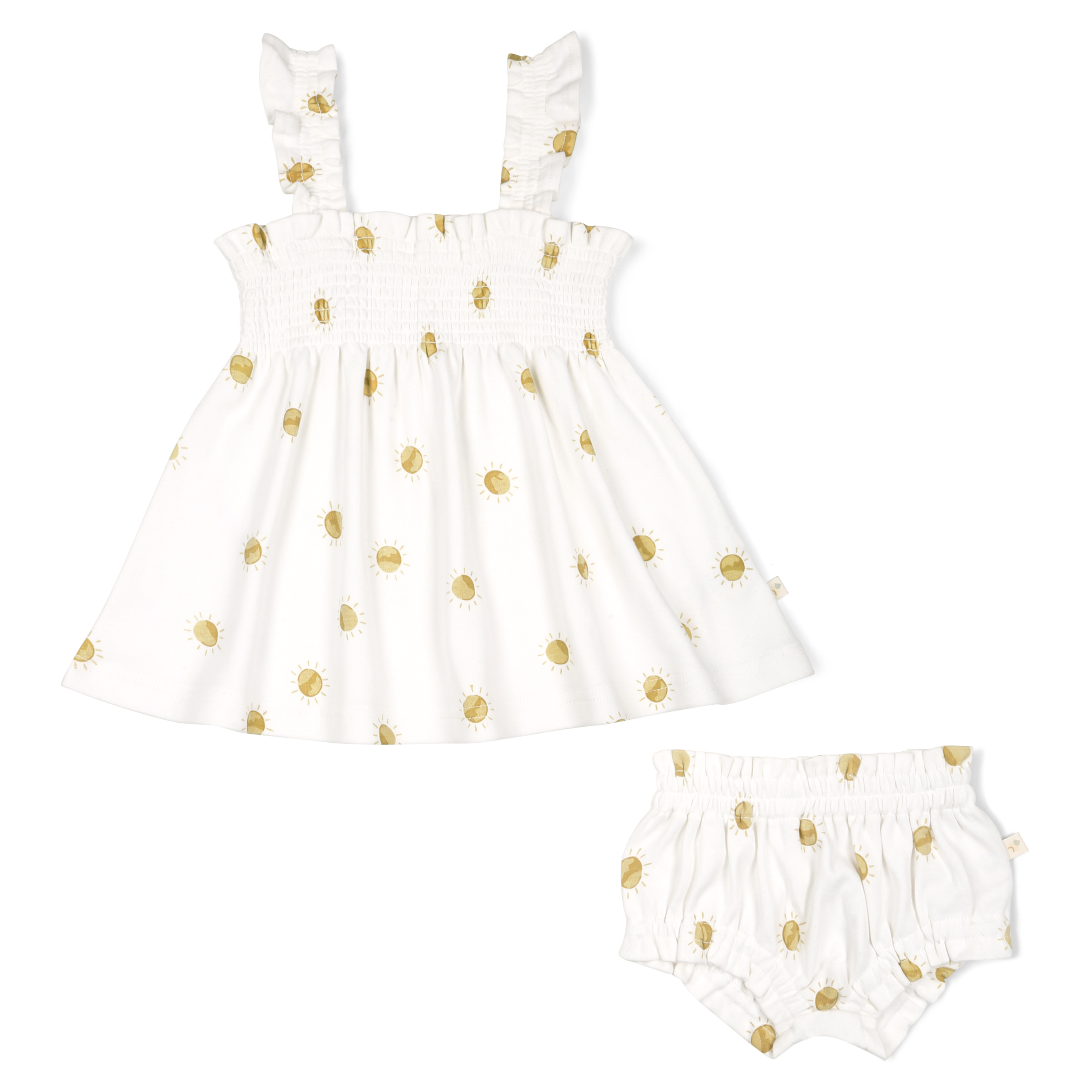 Organic Baby Girls Smocked Dress - Sunshine Makemake Organics   