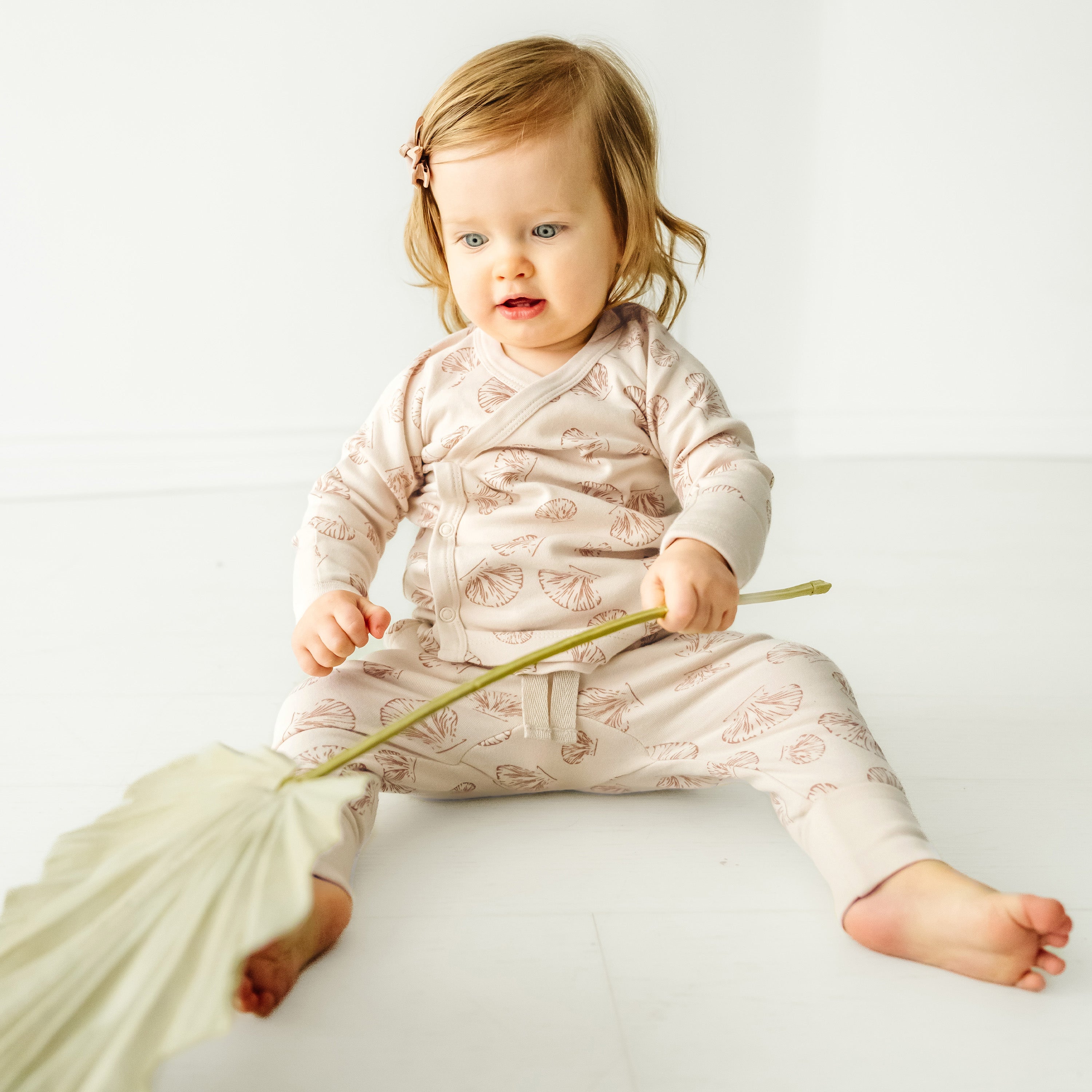 Organic Baby Top & Pants Set -Seashells Makemake Organics   