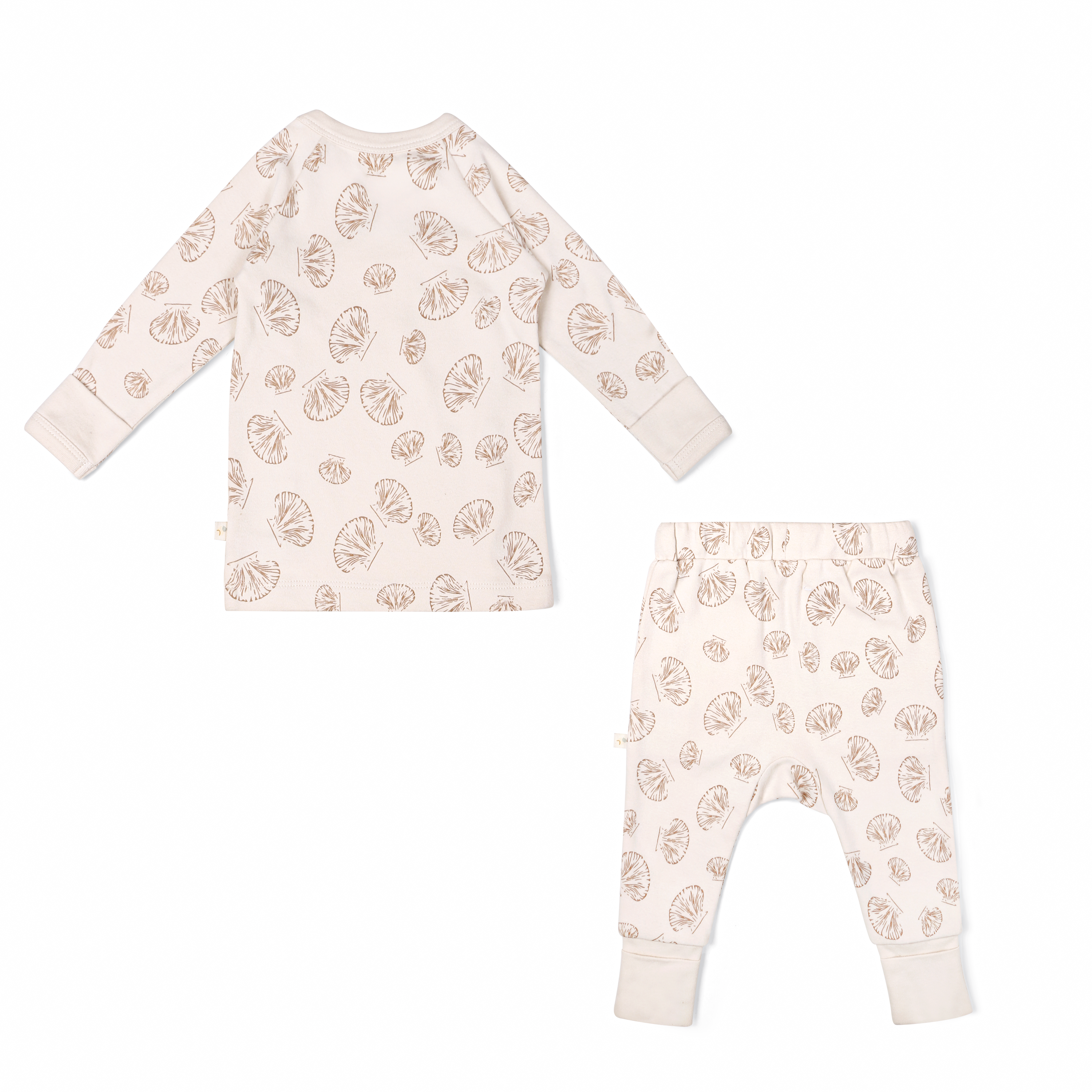 Organic Baby Top & Pants Set -Seashells Makemake Organics   