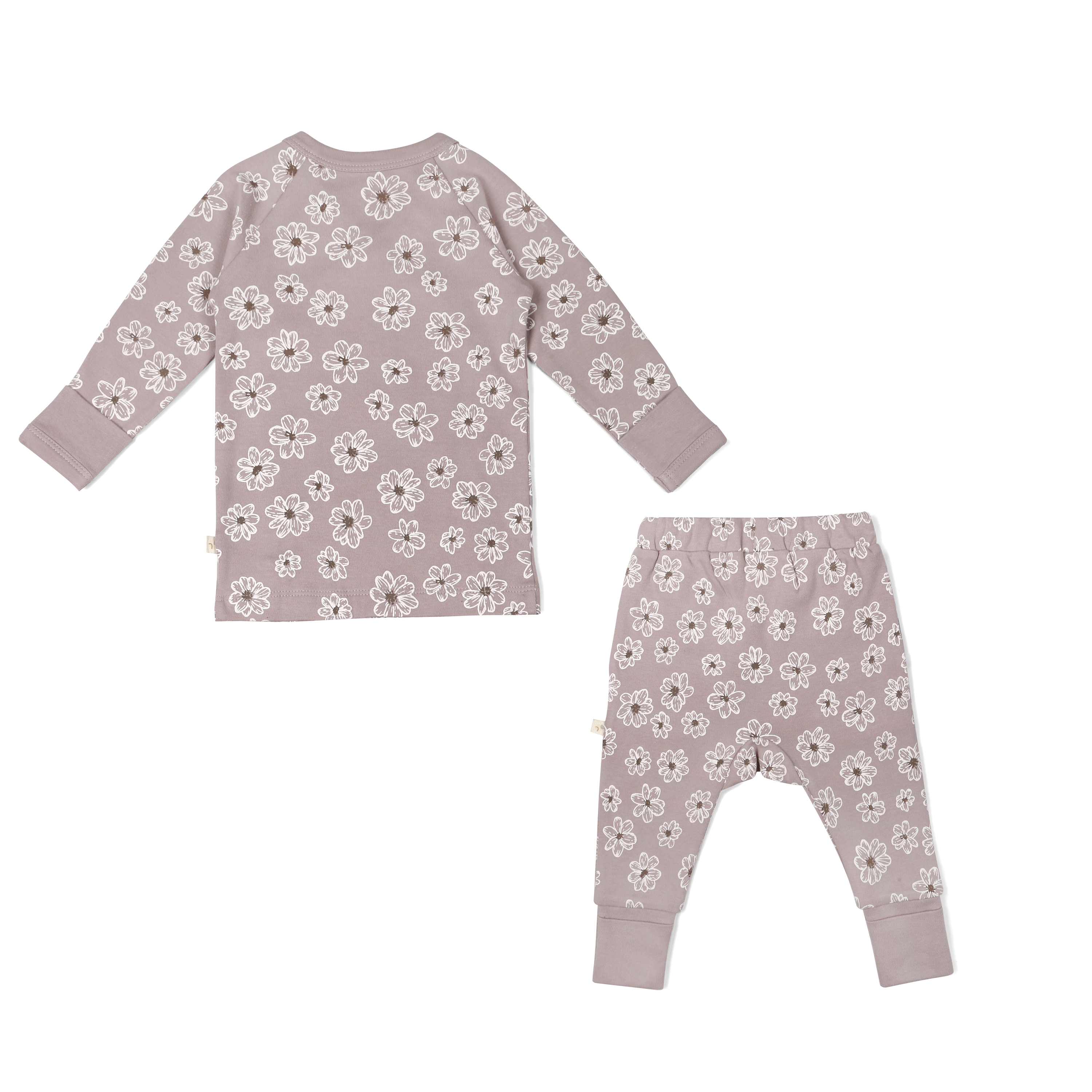 Organic Baby Top & Pants Set - Daisies Makemake Organics   