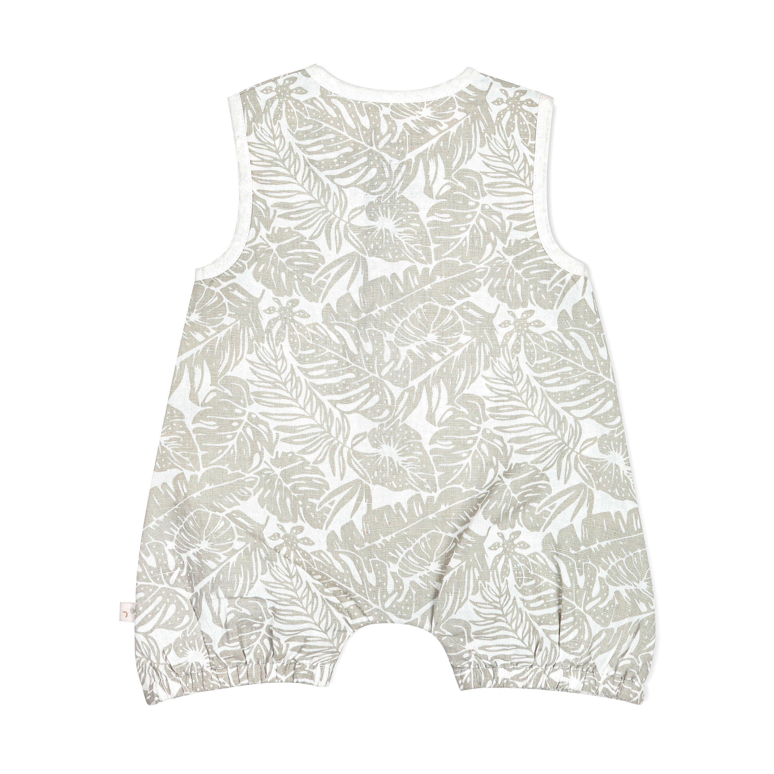 Organic Baby Sleeveless Bubble Onesie - Palms Makemake Organics   