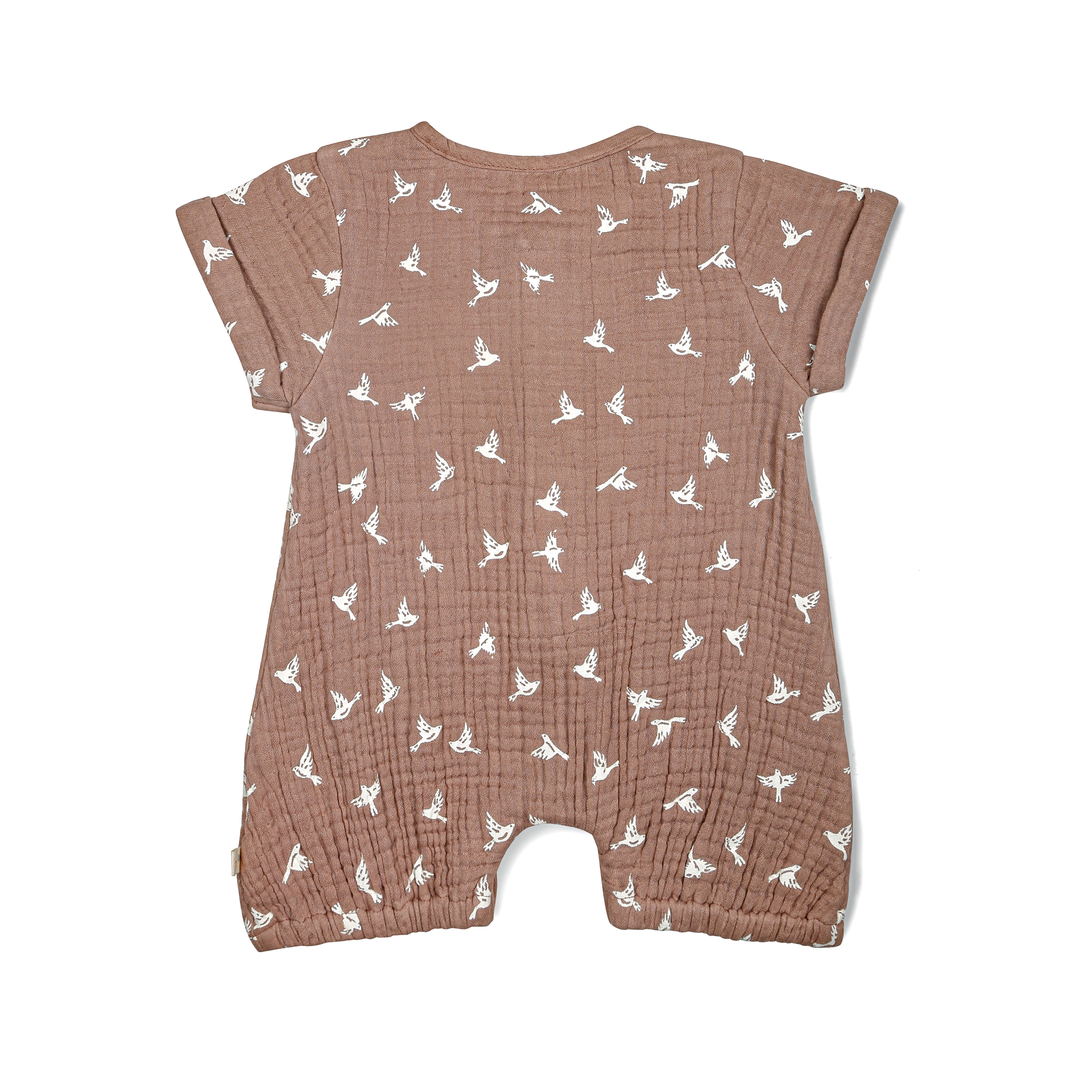 Organic Baby Short Bubble Romper - Flock Makemake Organics   