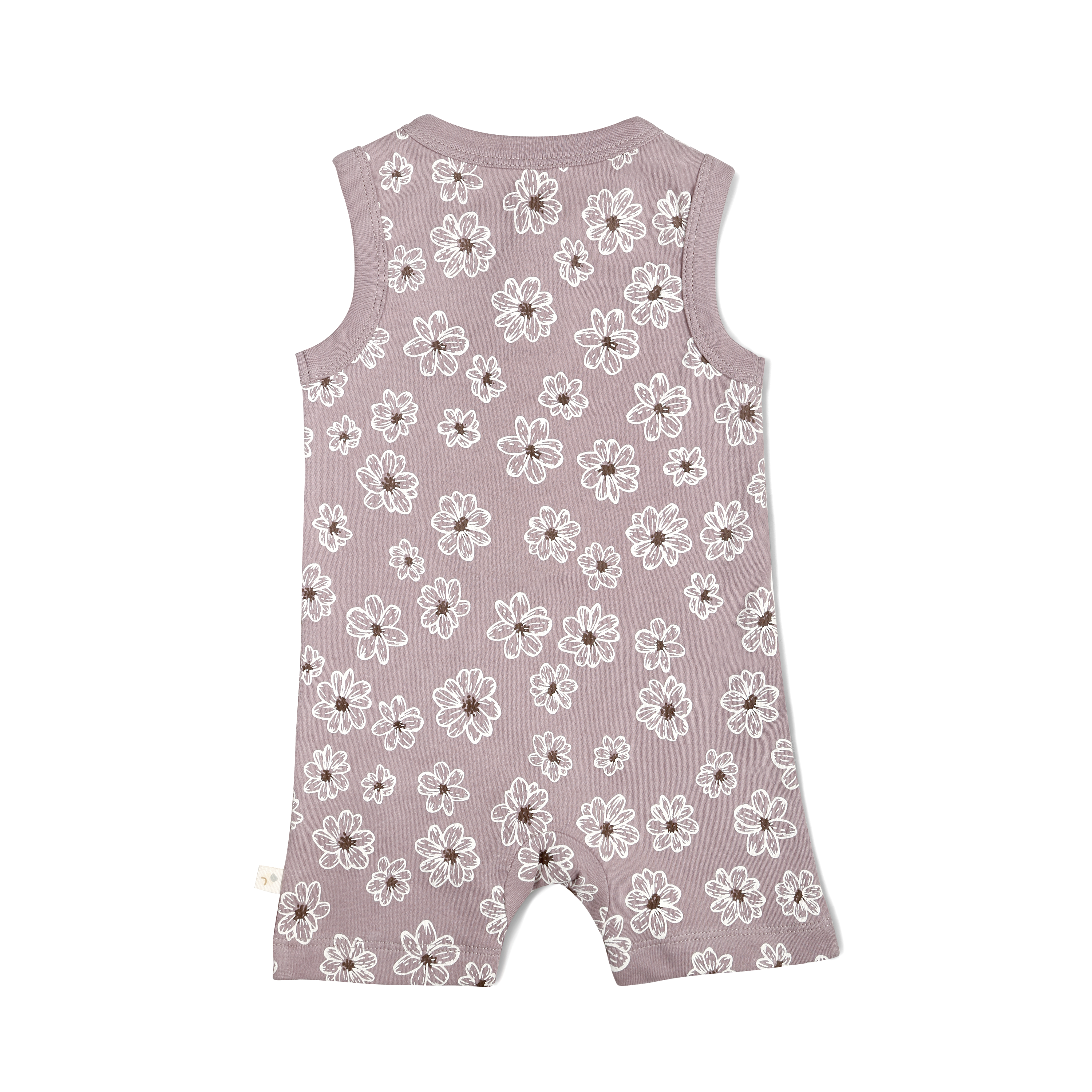 Organic Baby Short Romper - Daisies Makemake Organics   