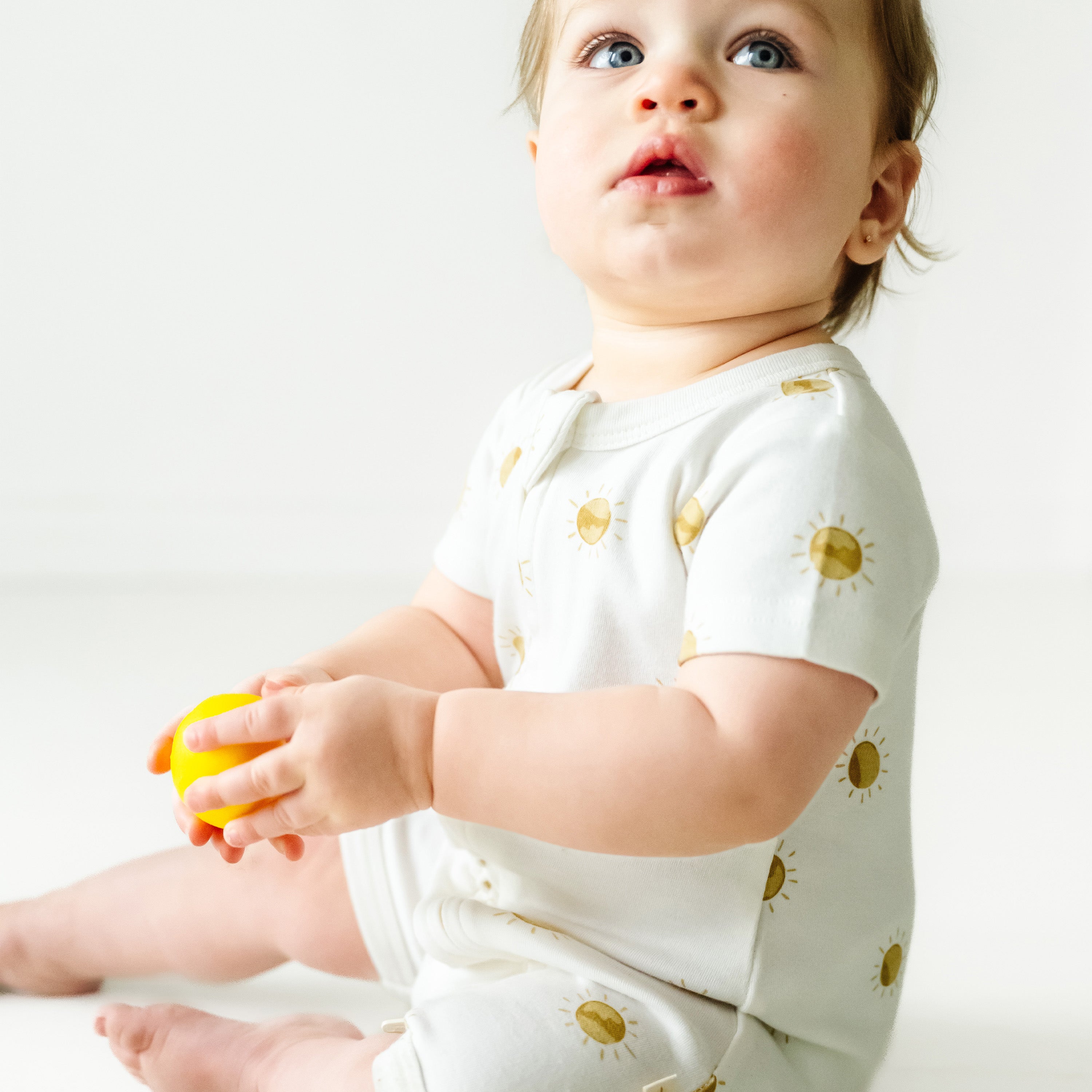 Organic Baby Short Zip Romper - Sunshine Makemake Organics   