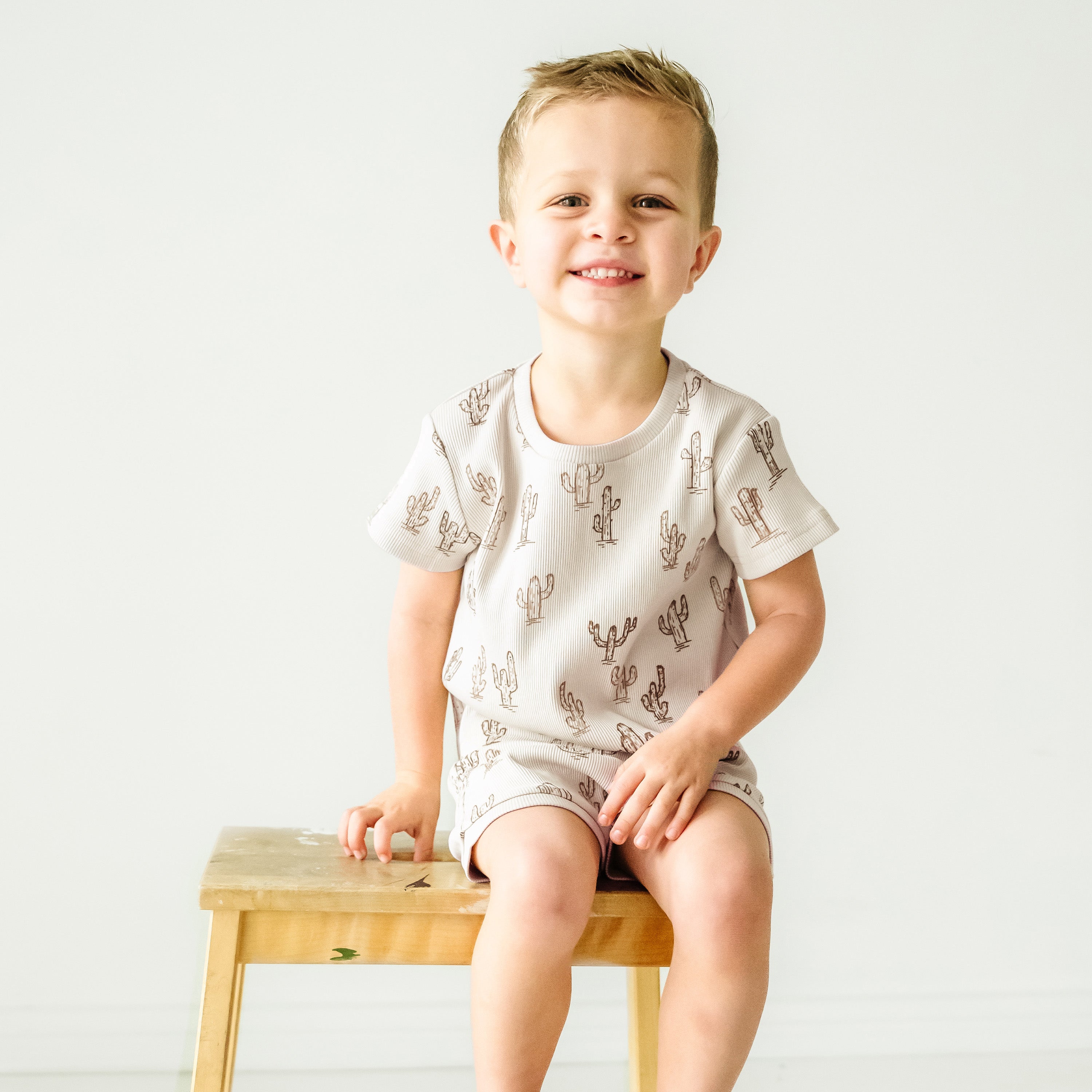 Organic Baby Toddler Tee and  Shorties Set - Cactus Makemake Organics   