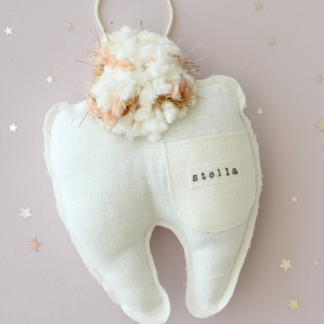 Personalized Tooth Fairy Pillow Madly Wish   