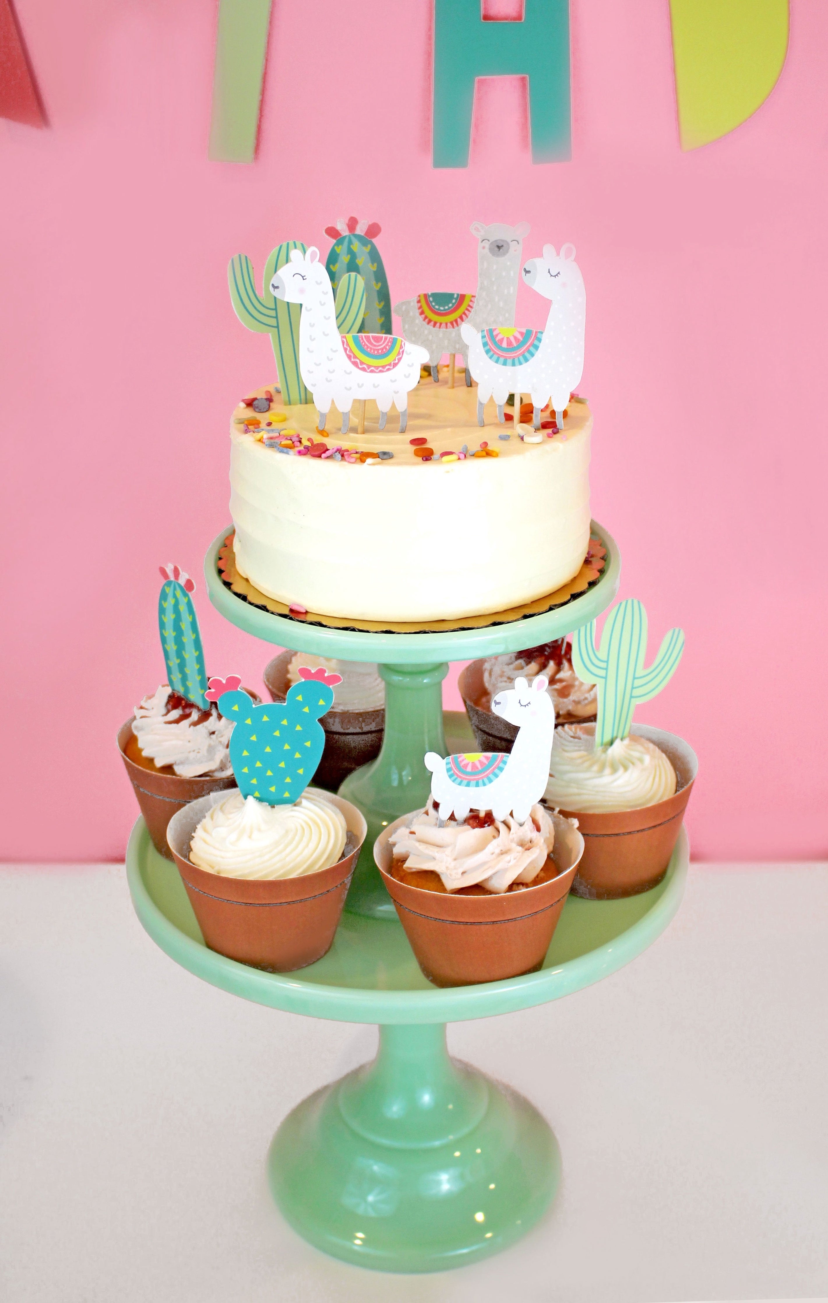 Llama Cupcake Toppers & Wrappers, 12 Ct Merrilulu   