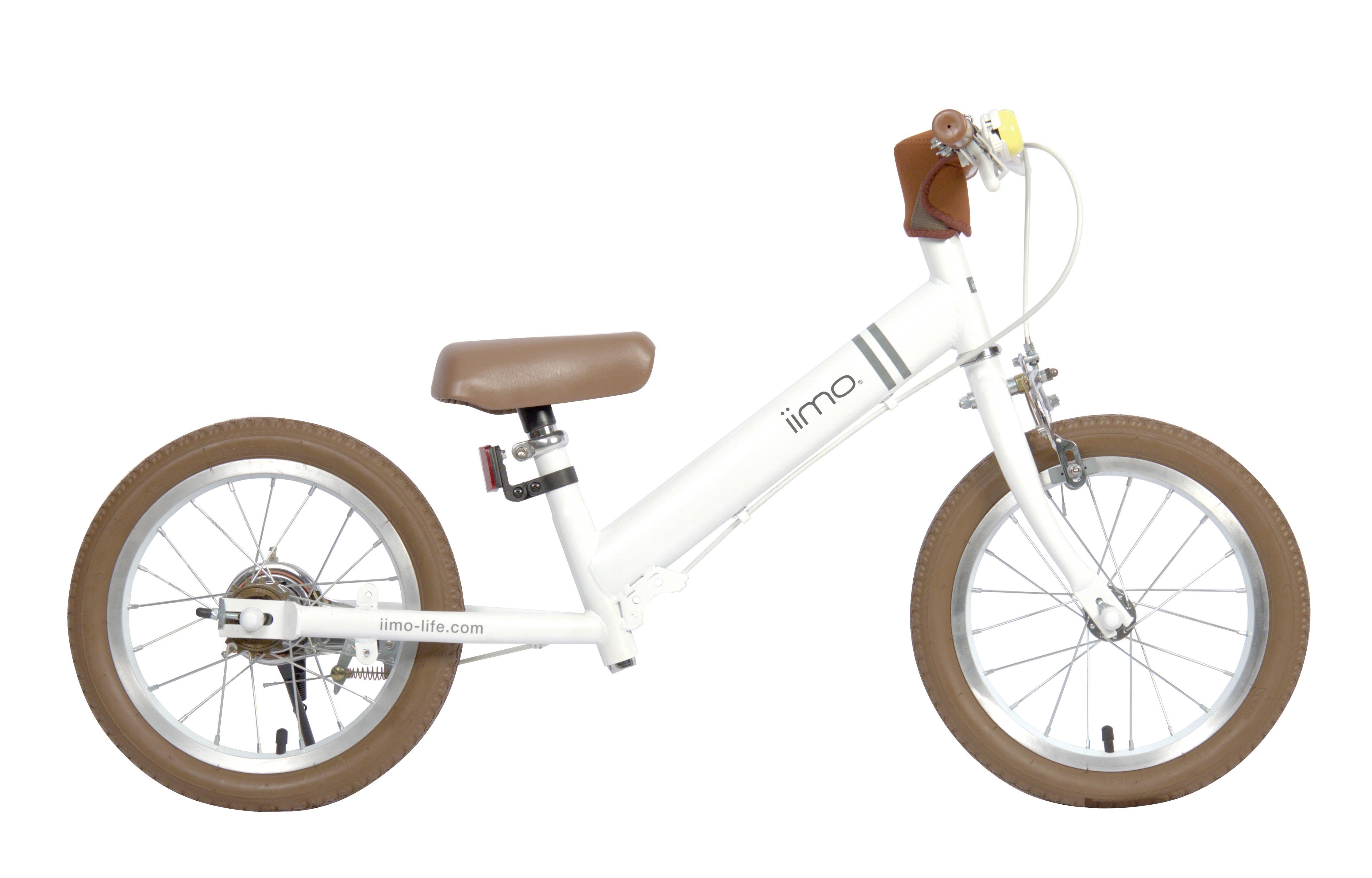 Iimo 2-in-1 Balance Bike 14" (Balance Bike to Pedal Bike) iimo White  