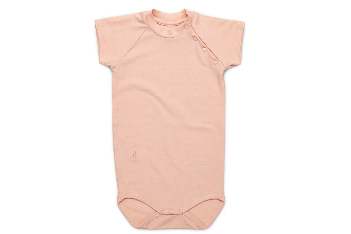 SS Bamboo Bodysuit Vild House of Little 0-3M Furious Pink 