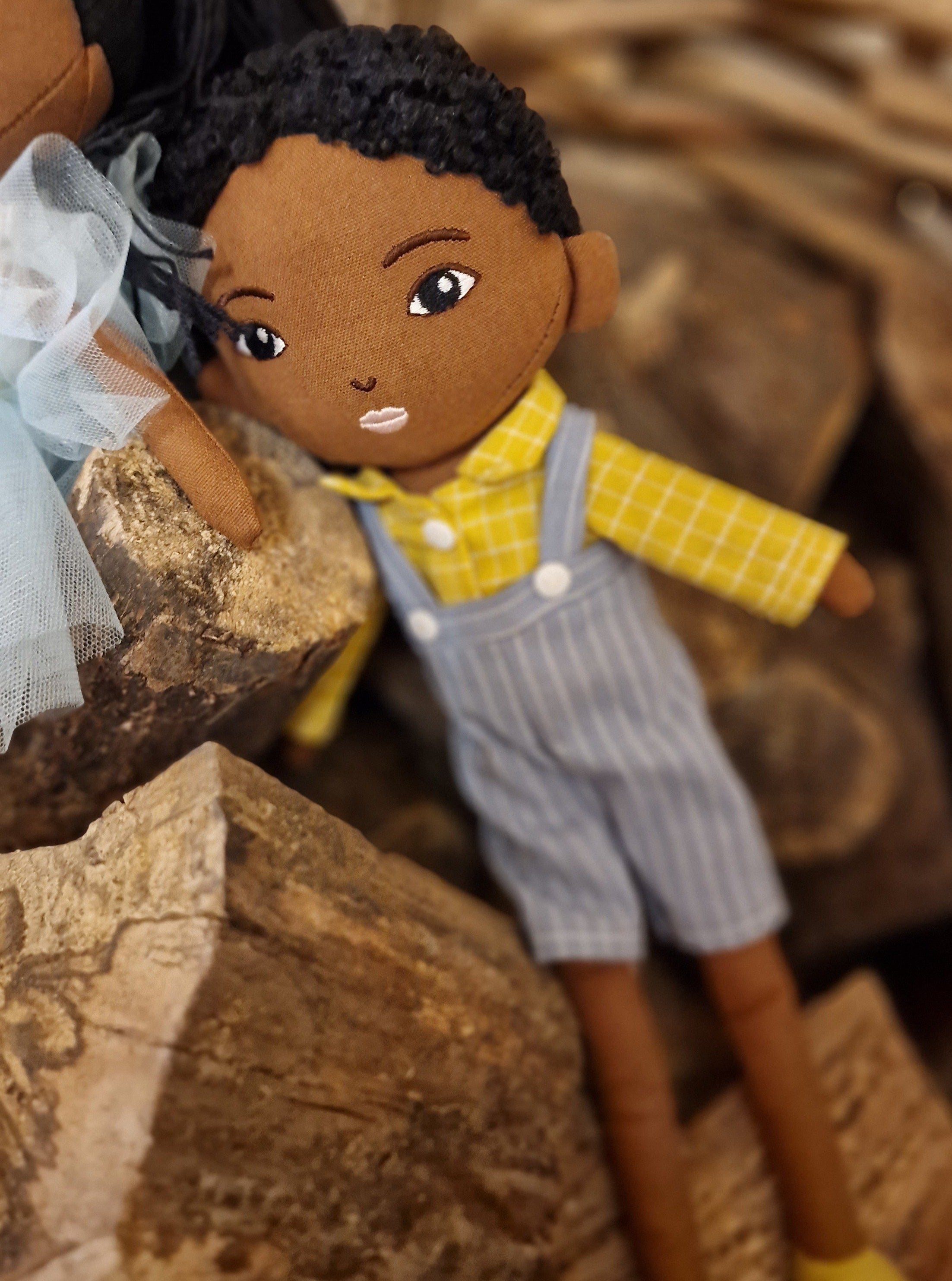 Arie Boy Doll | Handmade With Soft Curly Hair Philly & Friends   