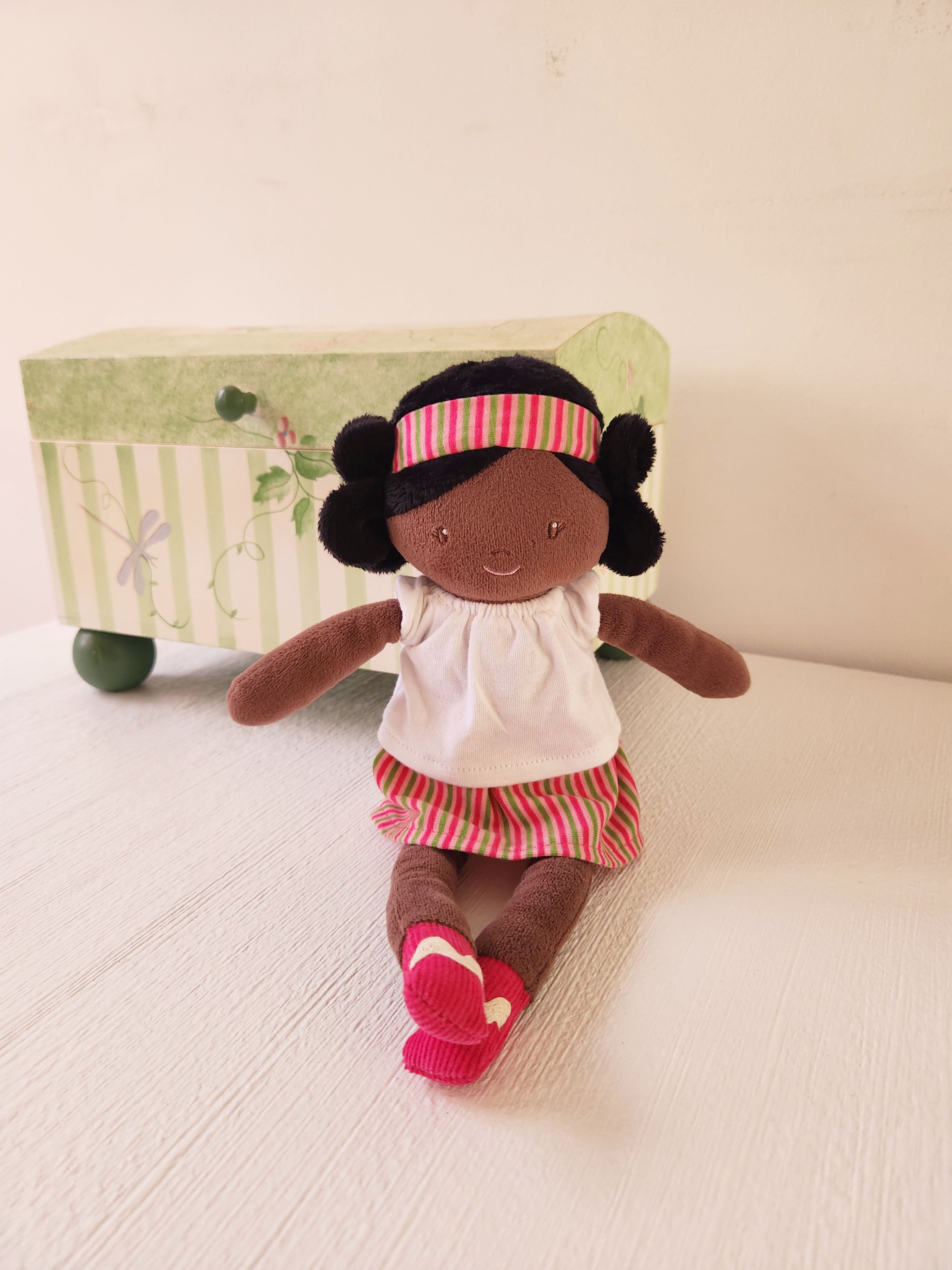 Amy Doll With Black Hair Tikiri Toys   