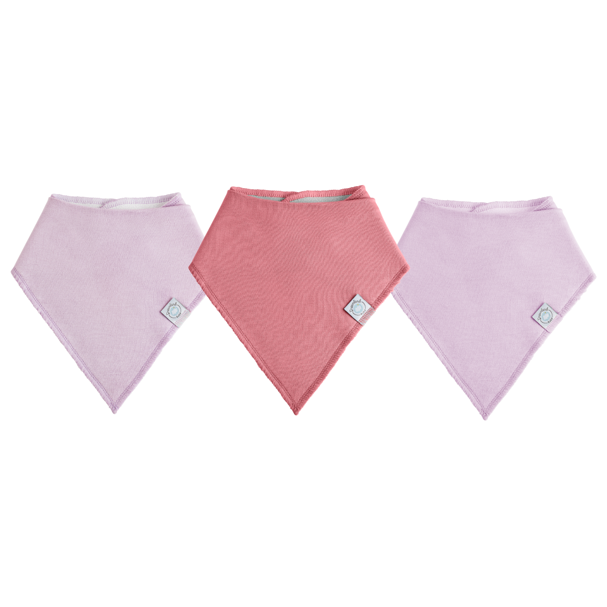 Dream Bandana Bib - 3 Pack Dreamland Baby 3 Pack Dusty Rose 