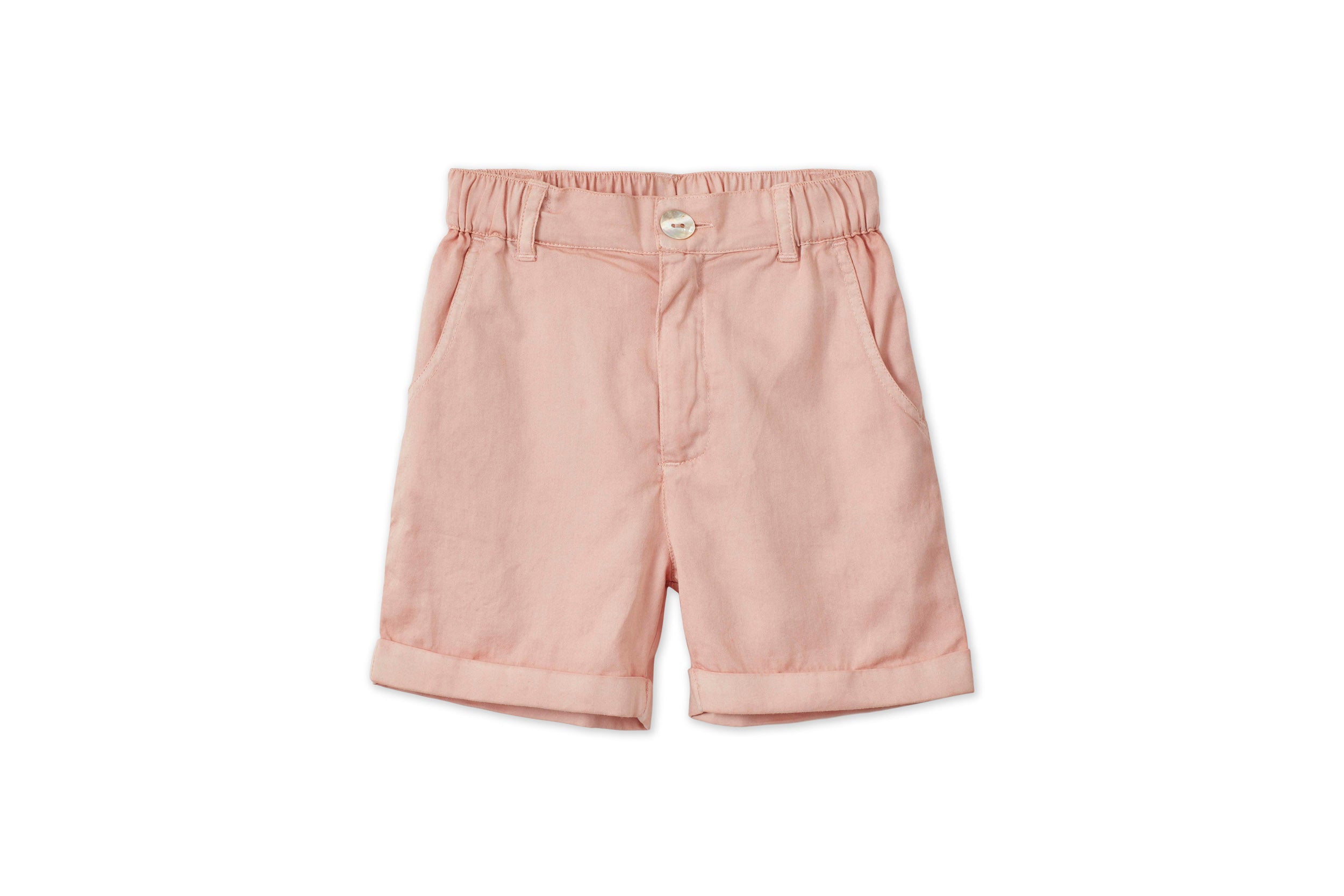 Organic Cotton Woven Bermuda Shorts Vild House of Little 0-6M Pink Quartz 