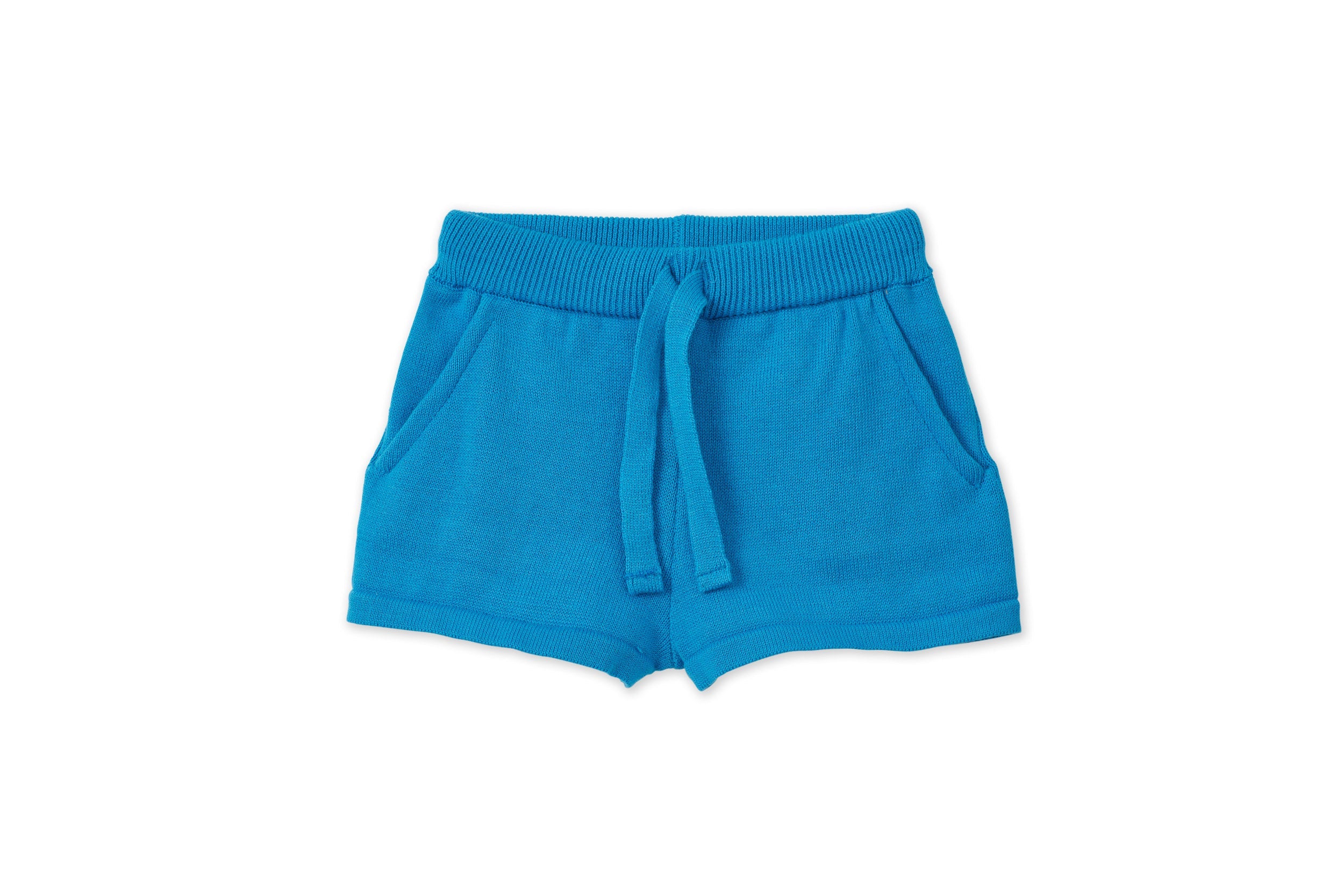 Organic Knit Shorts Vild House of Little 0-6M Archipelago Blue 