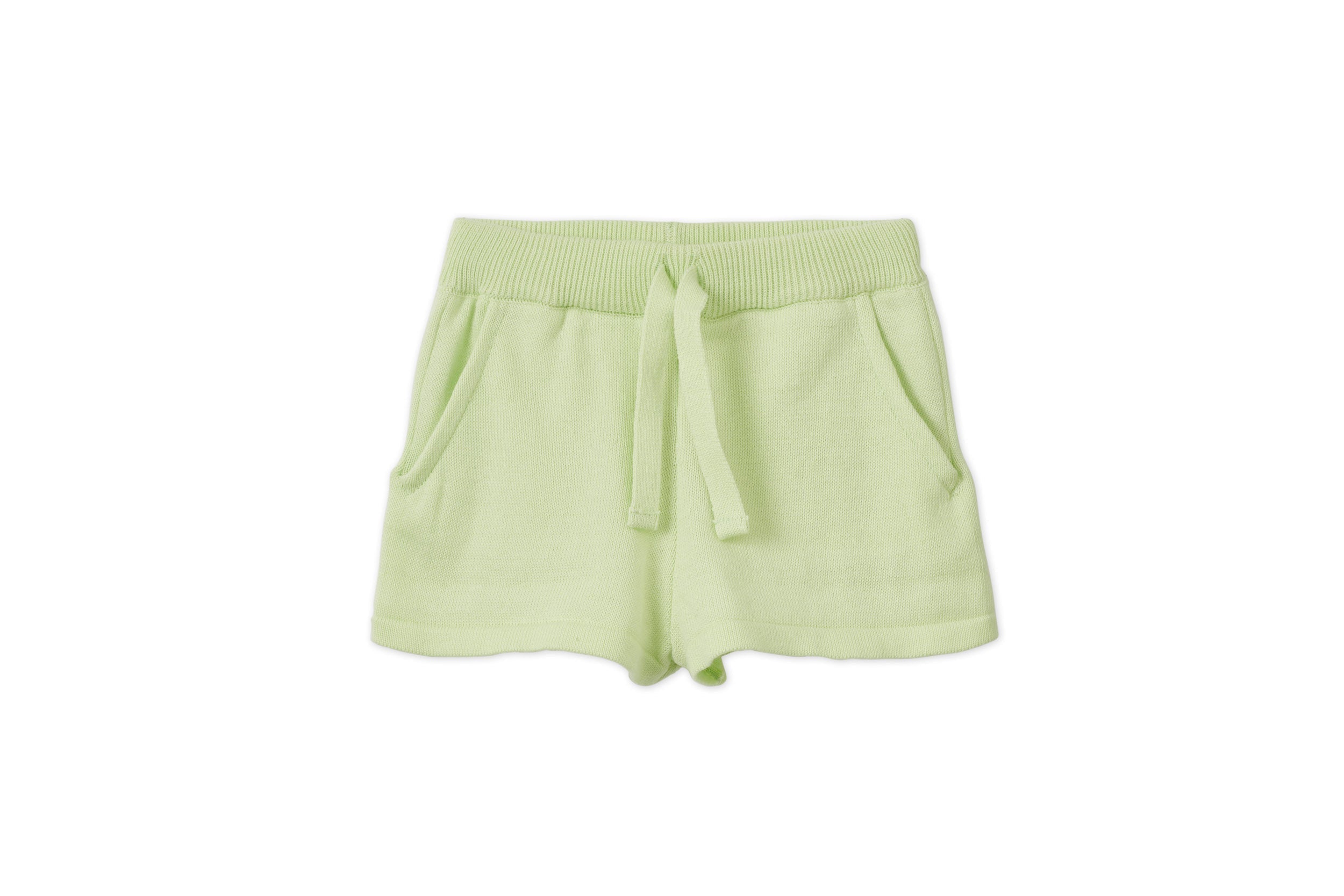 Organic Knit Shorts Vild House of Little 0-6M Light Green 