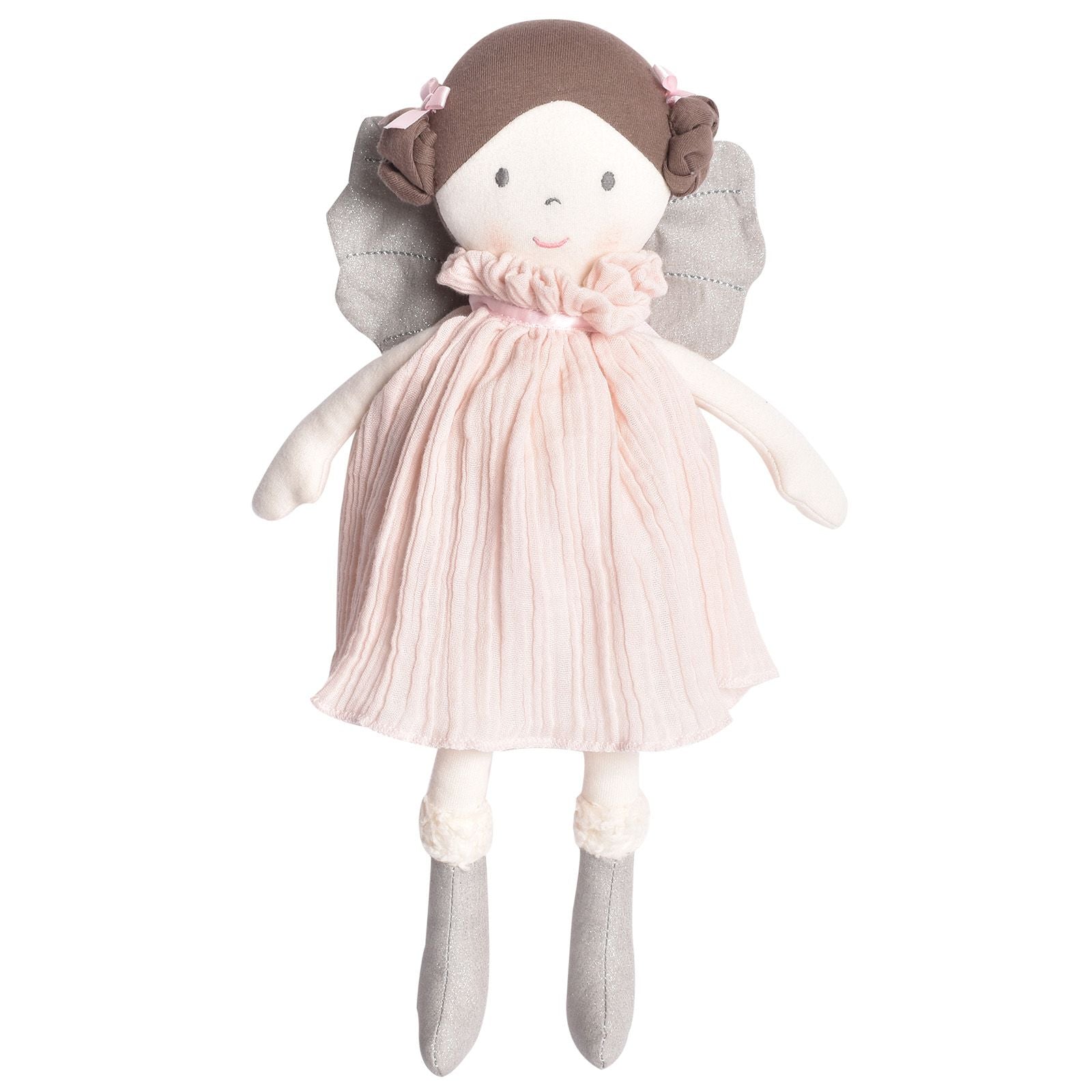 Angelina in Pink Dress With Silver Wings Tikiri Toys   