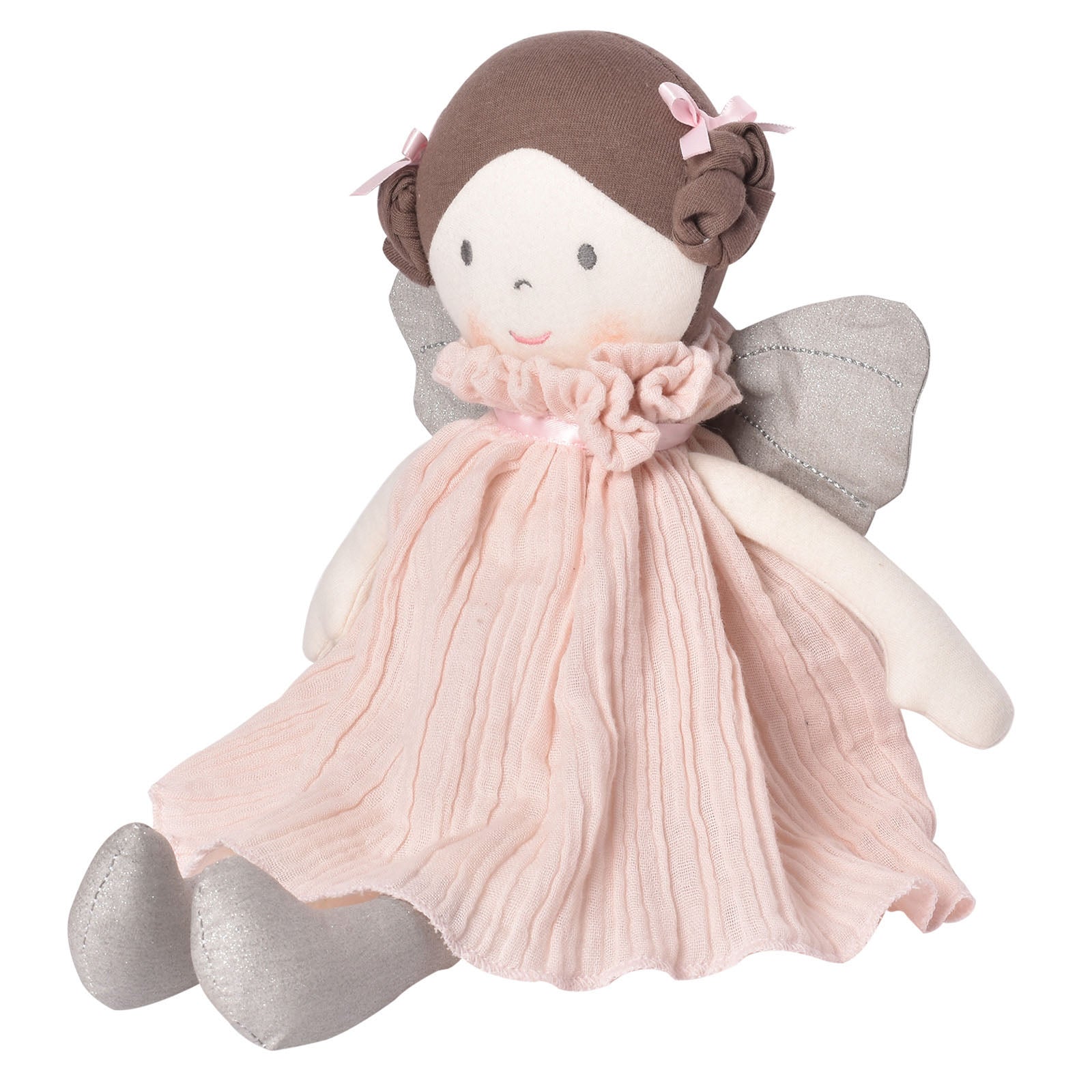 Angelina in Pink Dress With Silver Wings Tikiri Toys   