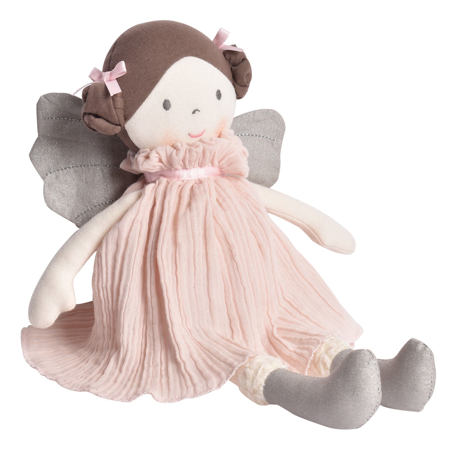 Angelina in Pink Dress With Silver Wings Tikiri Toys   