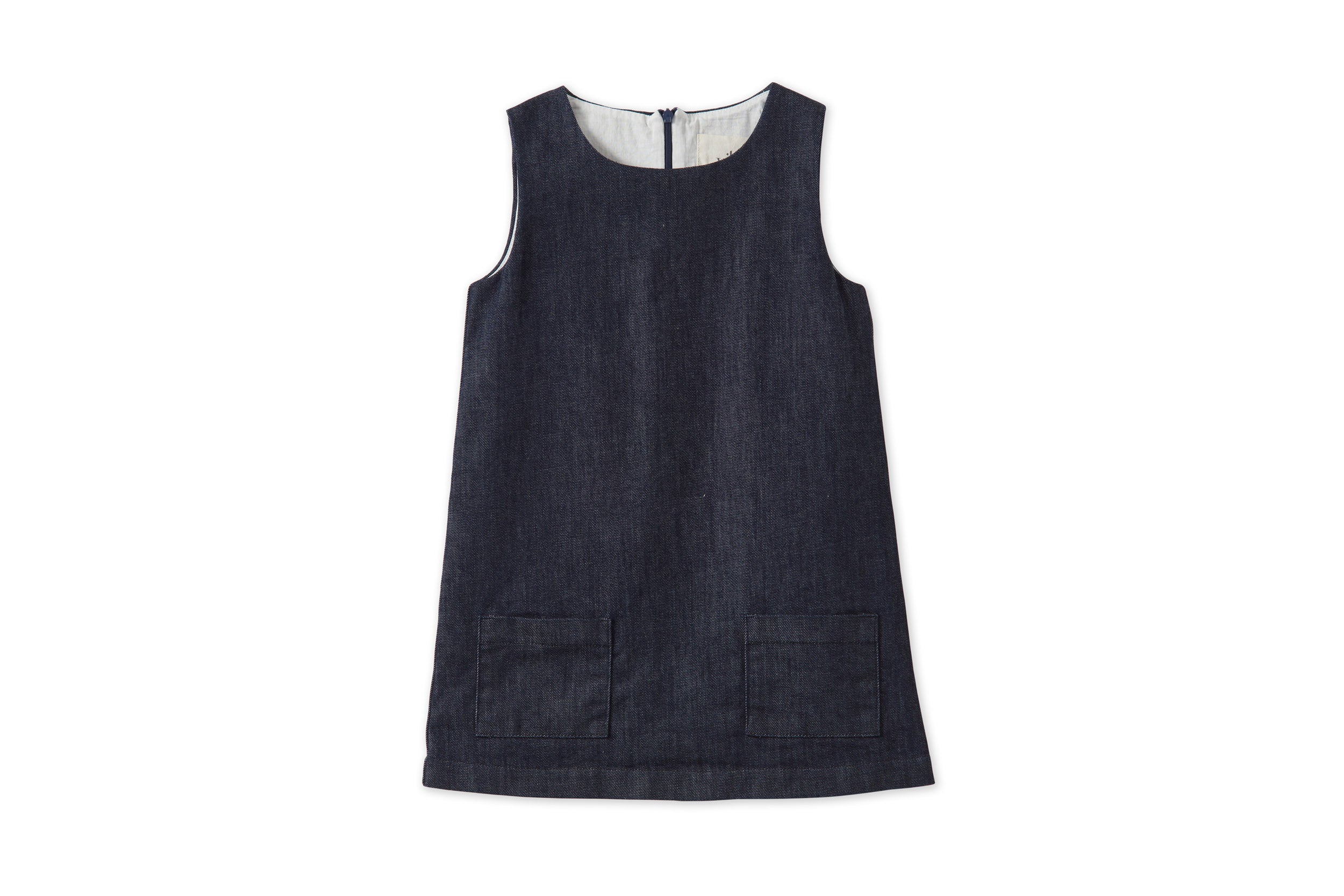 Organic Denim Dress Vild House of Little 0-6M Blue 