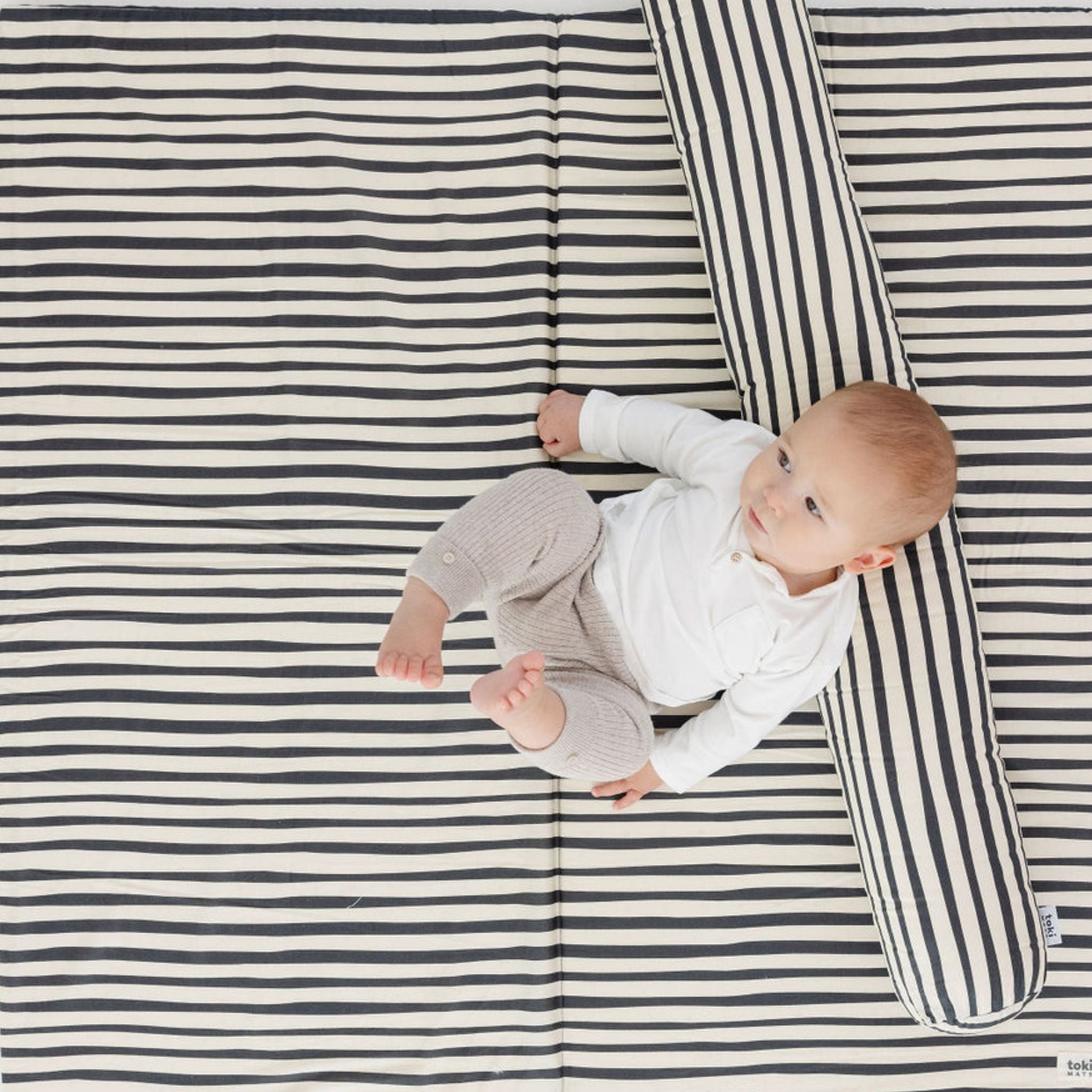 Bold Stripe Support Pillow Toki Mats   