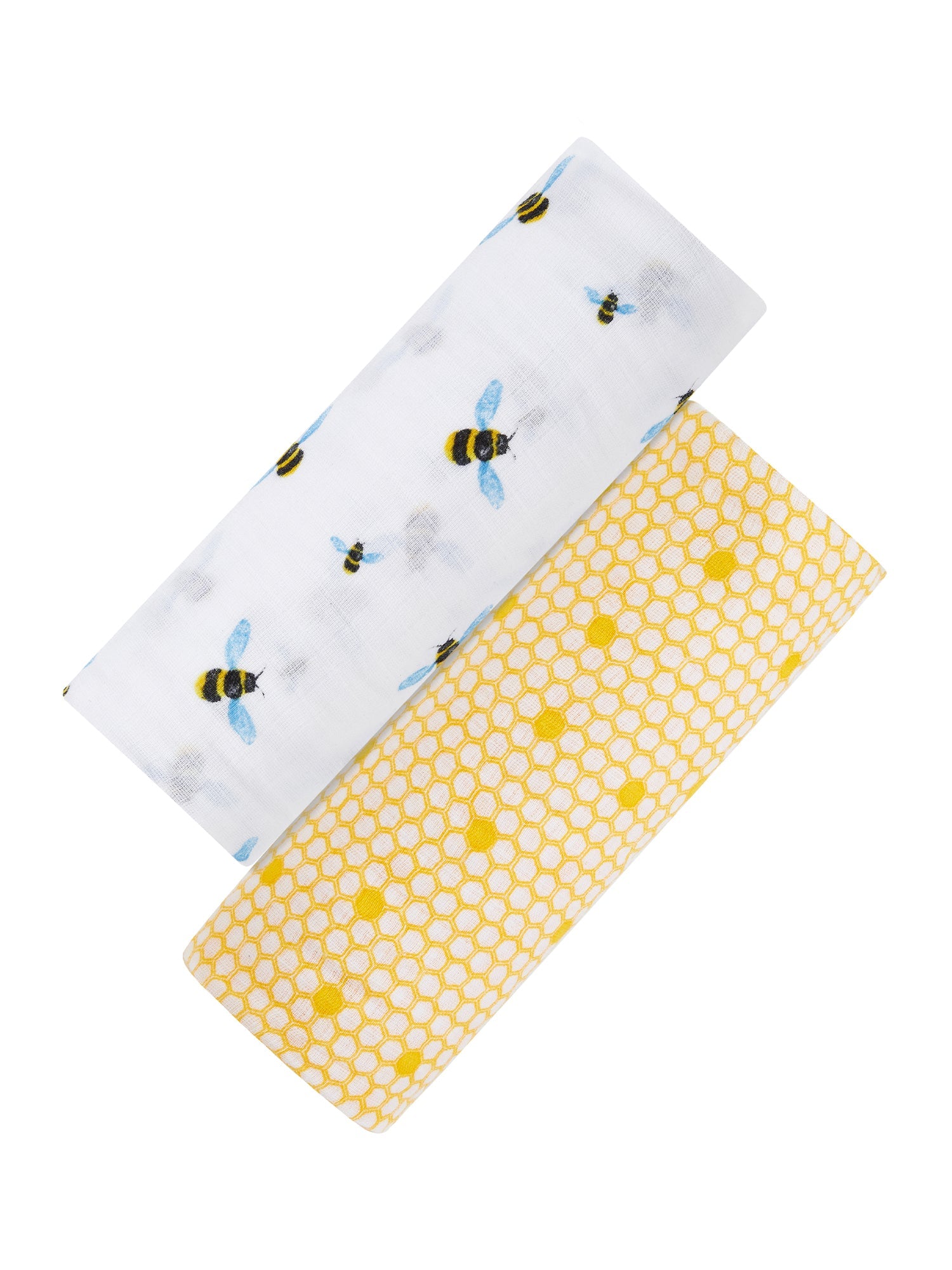 Organic Swaddle Set - Busy Bees (Bee & Hive) Malabar Baby   