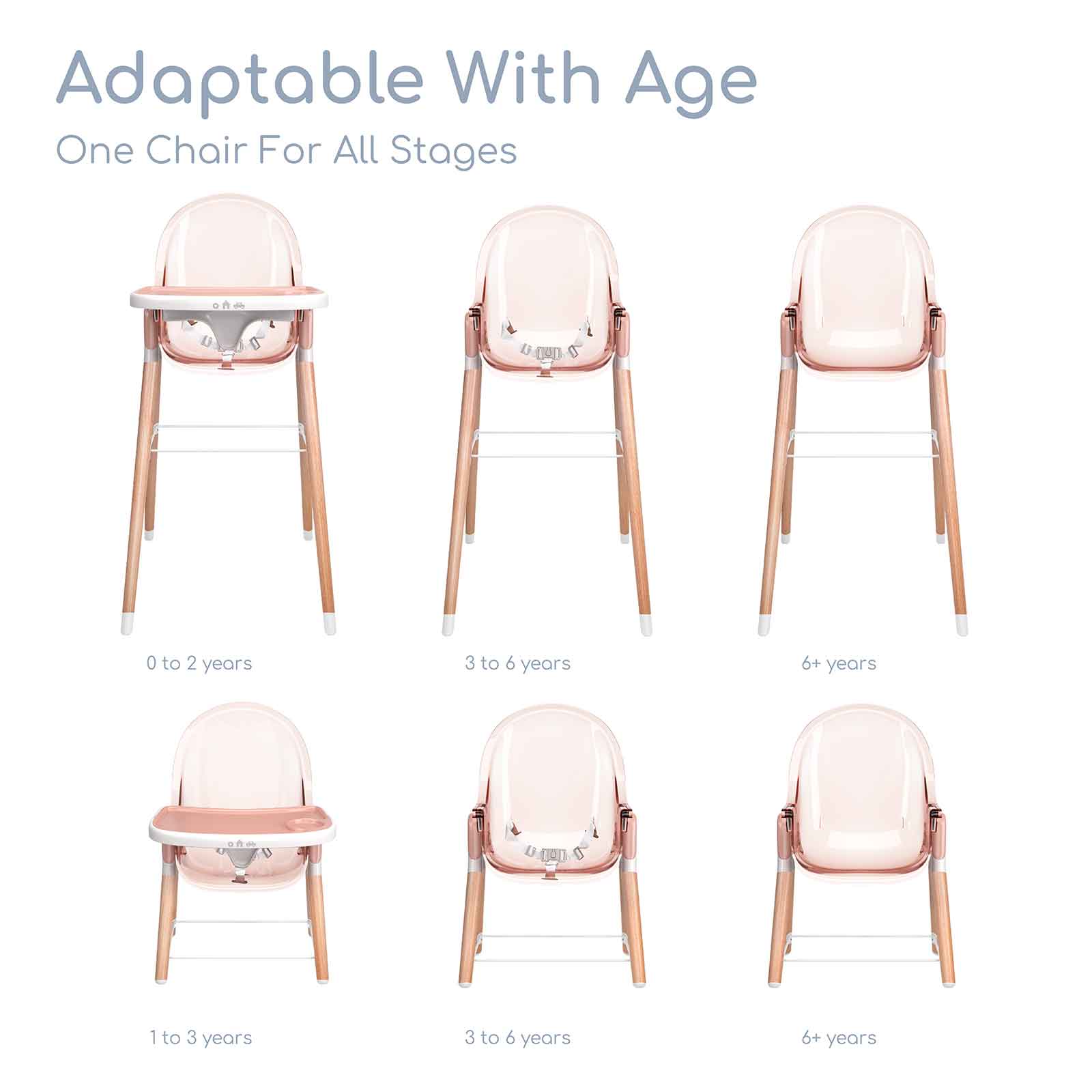 Children of Design 6 in 1 Classic High Chair Children of Design   