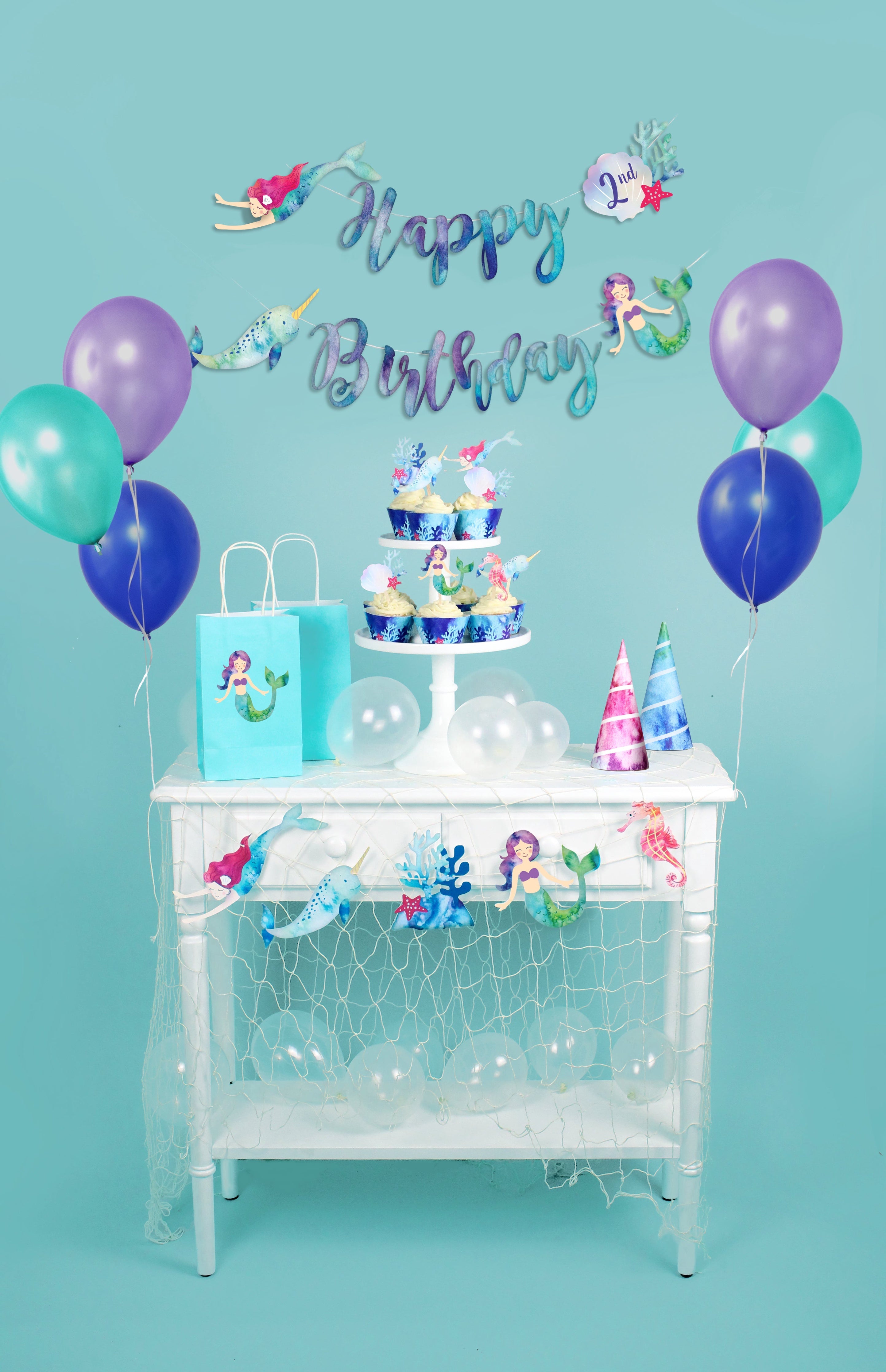 Mermaid Birthday Banner Merrilulu   