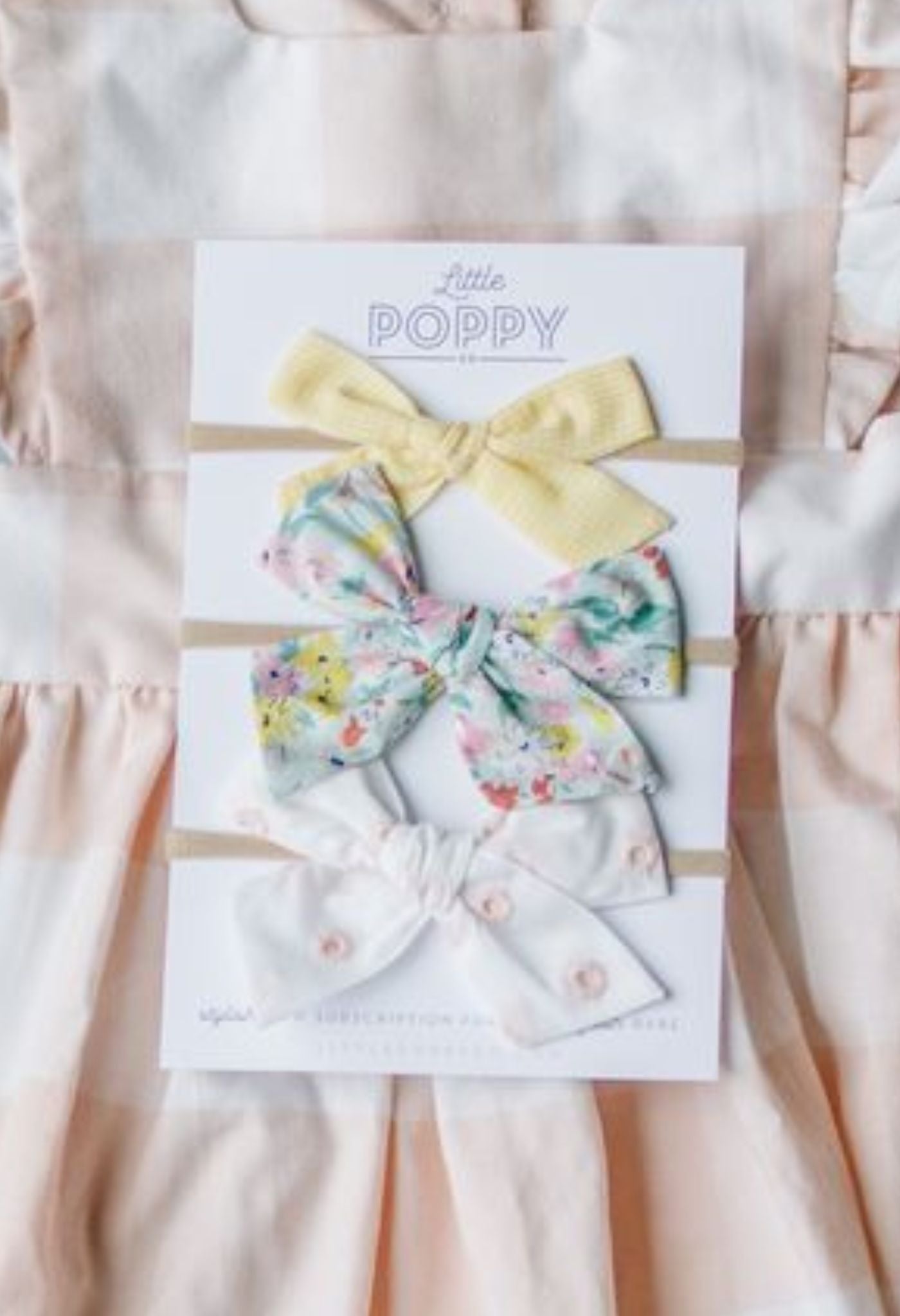 The Lucy Headband Bow Set Little Poppy Co.   