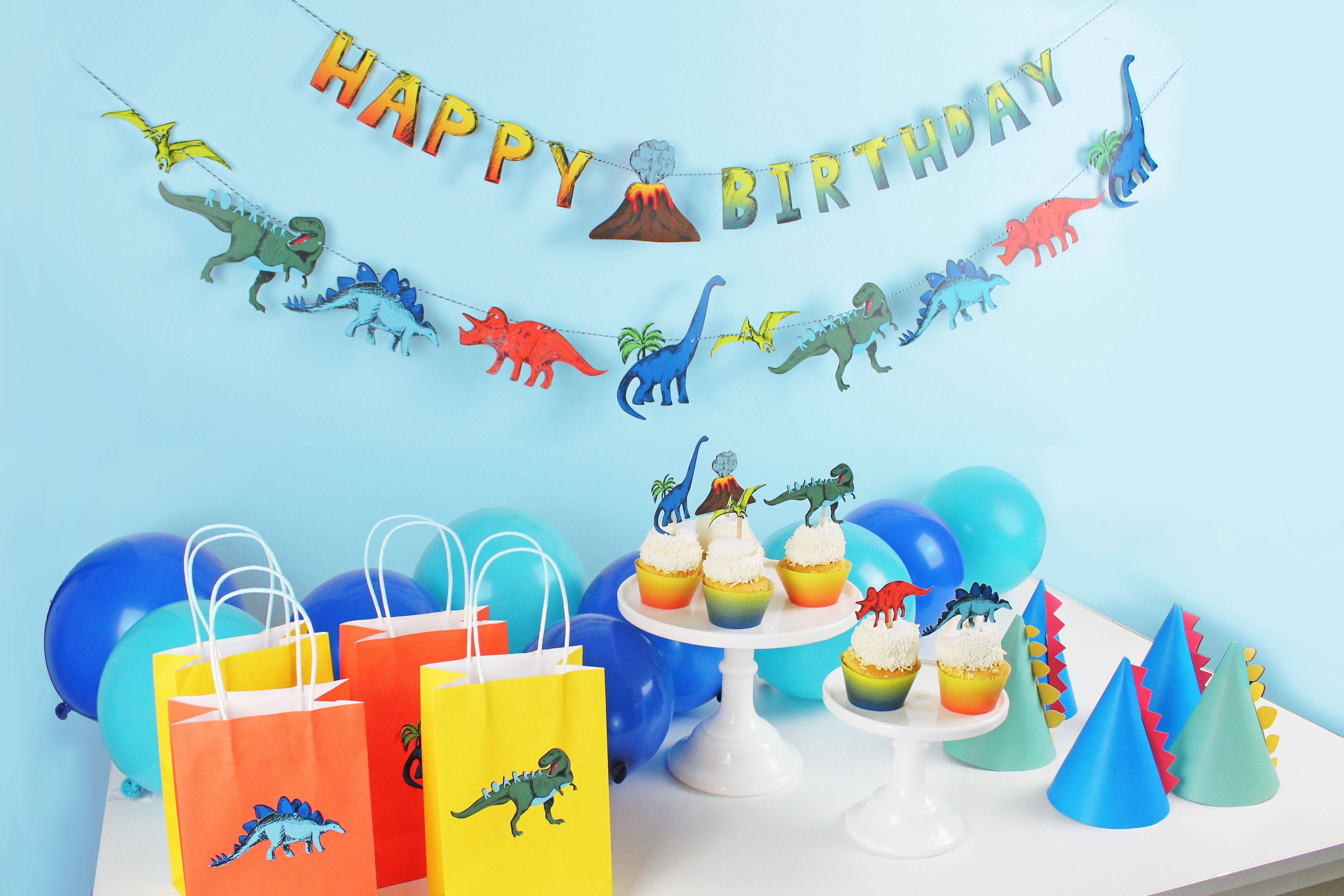 Dinosaur Cupcake Toppers and Wrappers, 12 Ct Merrilulu   