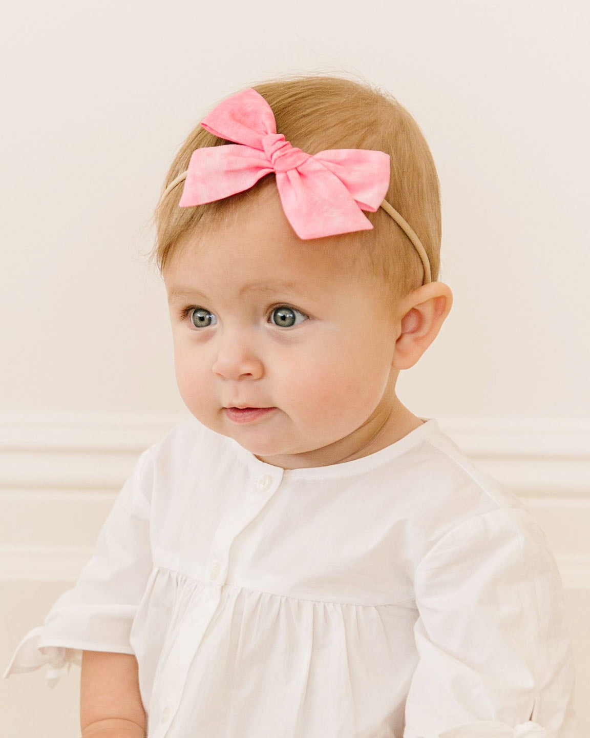 Tie Dye Birthday Headband Bow Little Poppy Co.   