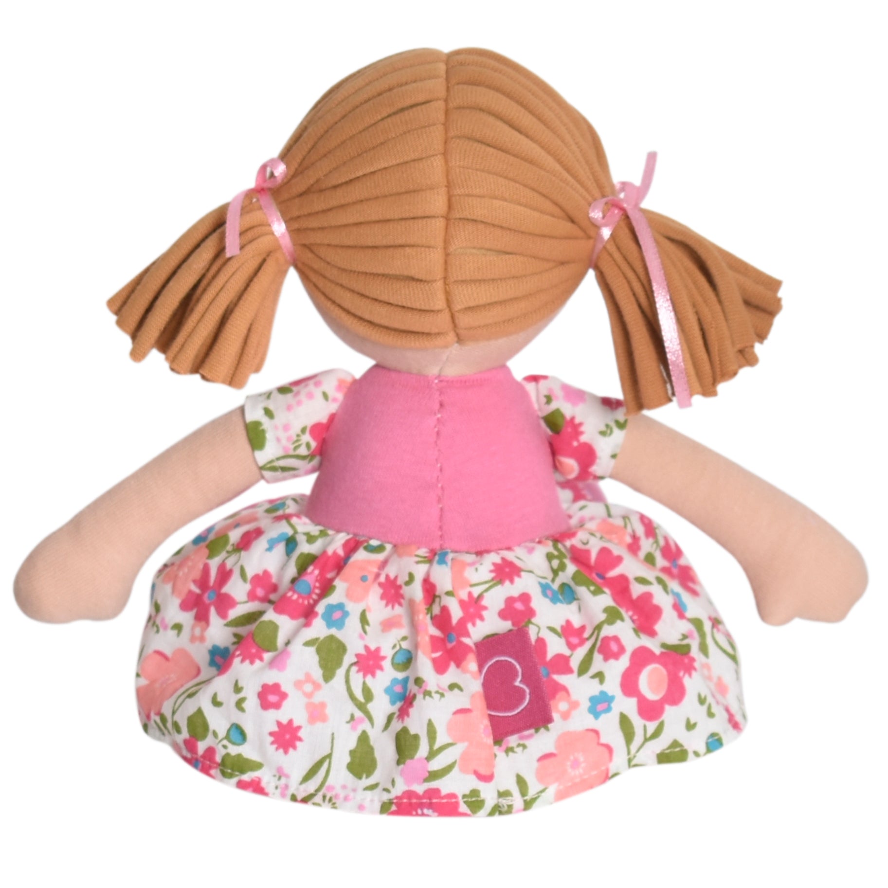 Lil'l Fran Light Brown Hair in Pink Floral Dress Tikiri Toys   