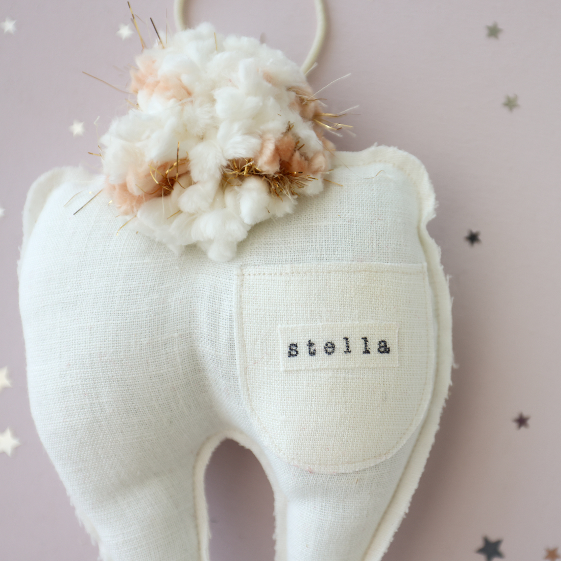 Personalized Tooth Fairy Pillow Madly Wish   