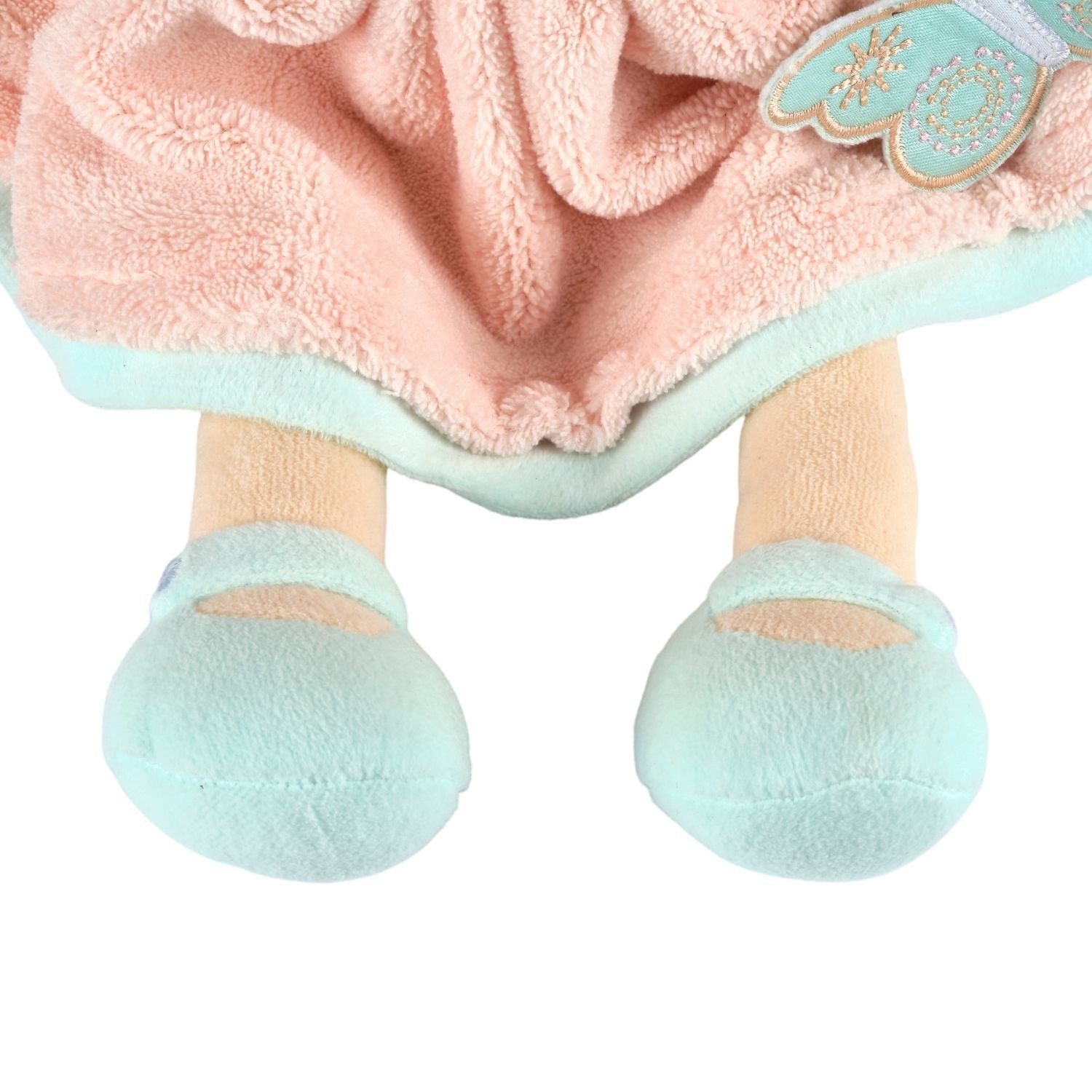 Pia Light Brown Hair in Peach & Blue Dress Tikiri Toys   