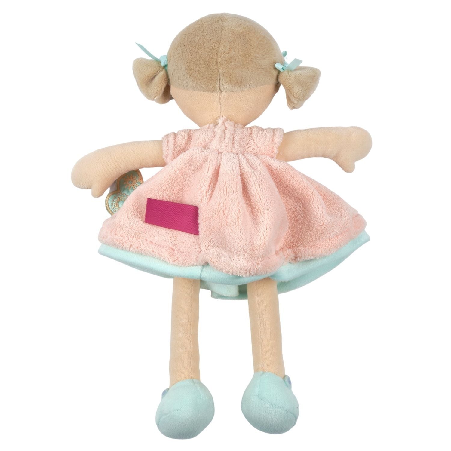 Pia Light Brown Hair in Peach & Blue Dress Tikiri Toys   